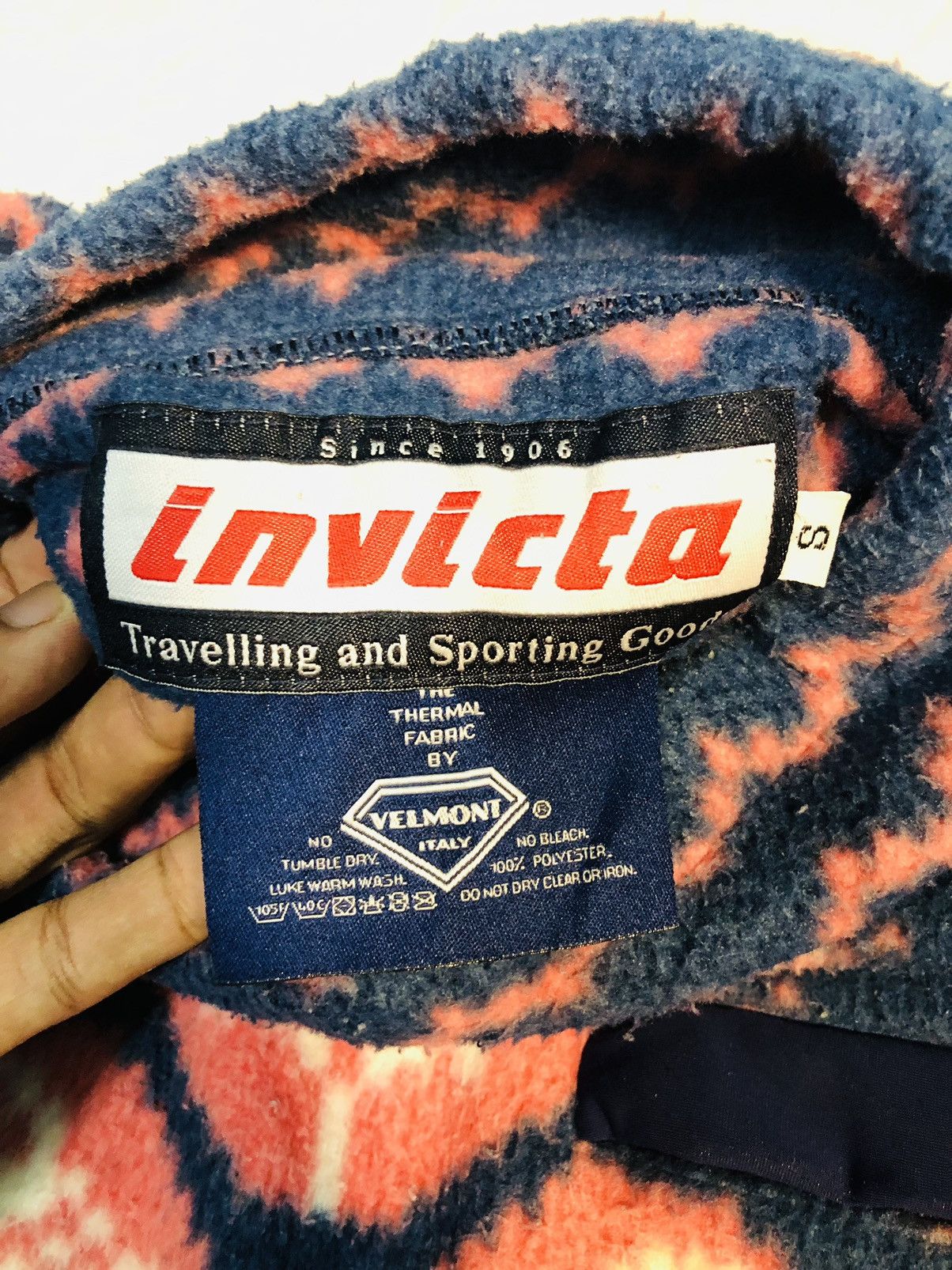 Invicta × Vintage Vintage Invicta Printed Design Hoodie (7) Size US S / EU 44-46 / 1 - 6 Thumbnail