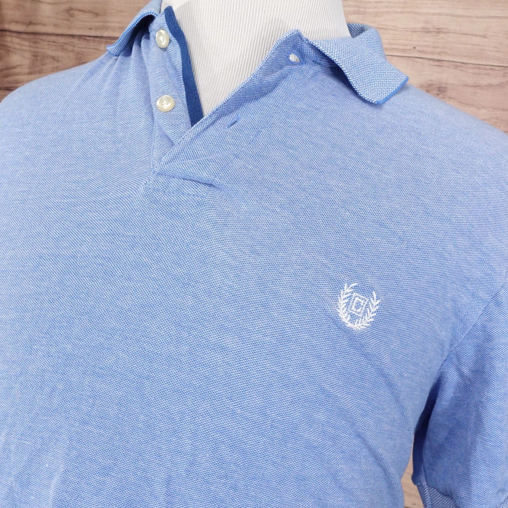 Chaps Chaps Polo Shirt Mens Large Short Sleeve Cotton Blue Classic Fit Stretch Casual Size US L / EU 52-54 / 3 - 2 Thumbnail