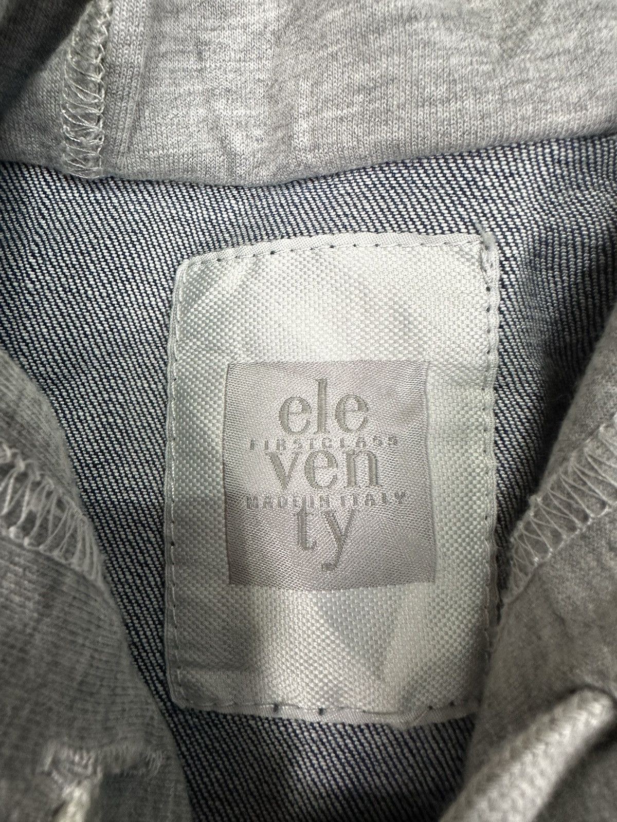 Eleventy Eleventy Denim Hoodie Made In Italy Jacket Z210 Size US L / EU 52-54 / 3 - 11 Thumbnail