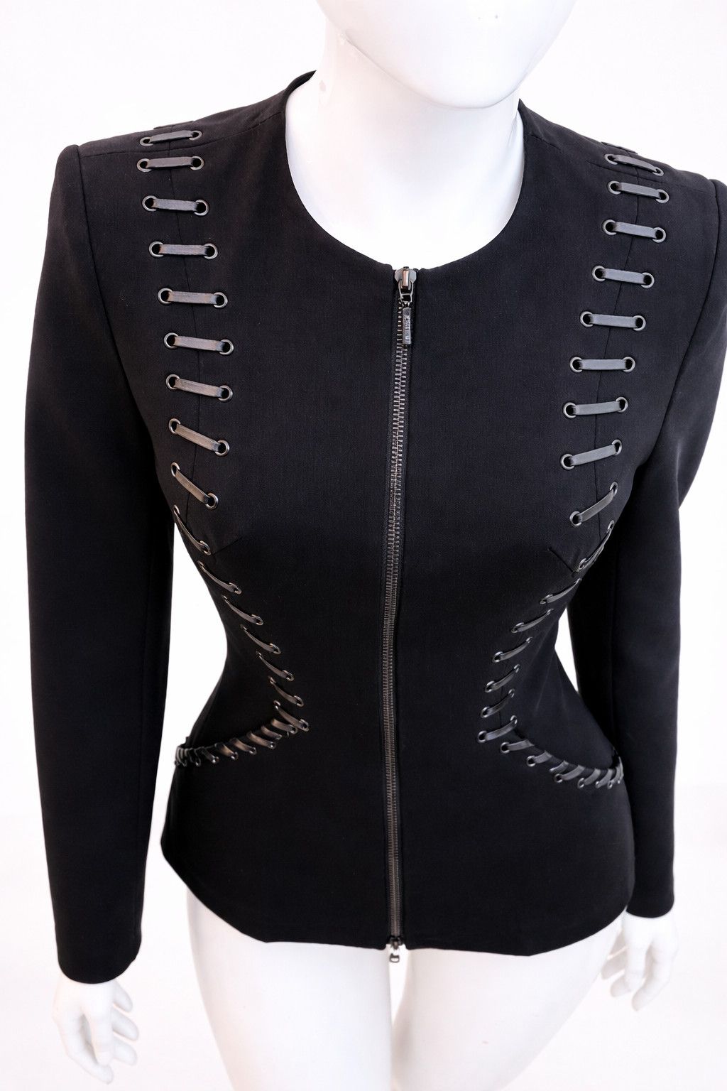 plein sud Plein Sud Corset Lace up Jacket – Archive Bondage Sculptural Size M / US 6-8 / IT 42-44 - 6 Thumbnail