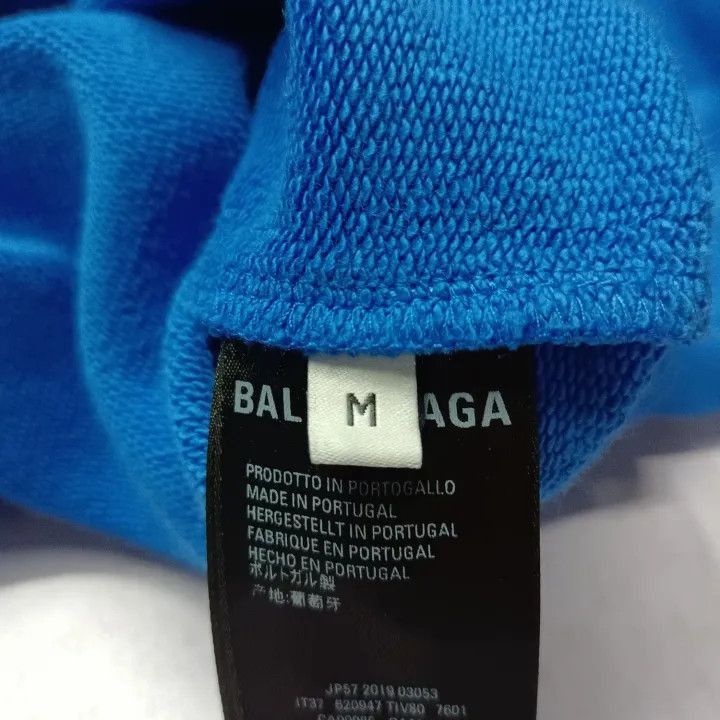 Balenciaga Balenciaga Blue Oversized Hoodie 0079-2507 Size US M / EU 48-50 / 2 - 3 Thumbnail