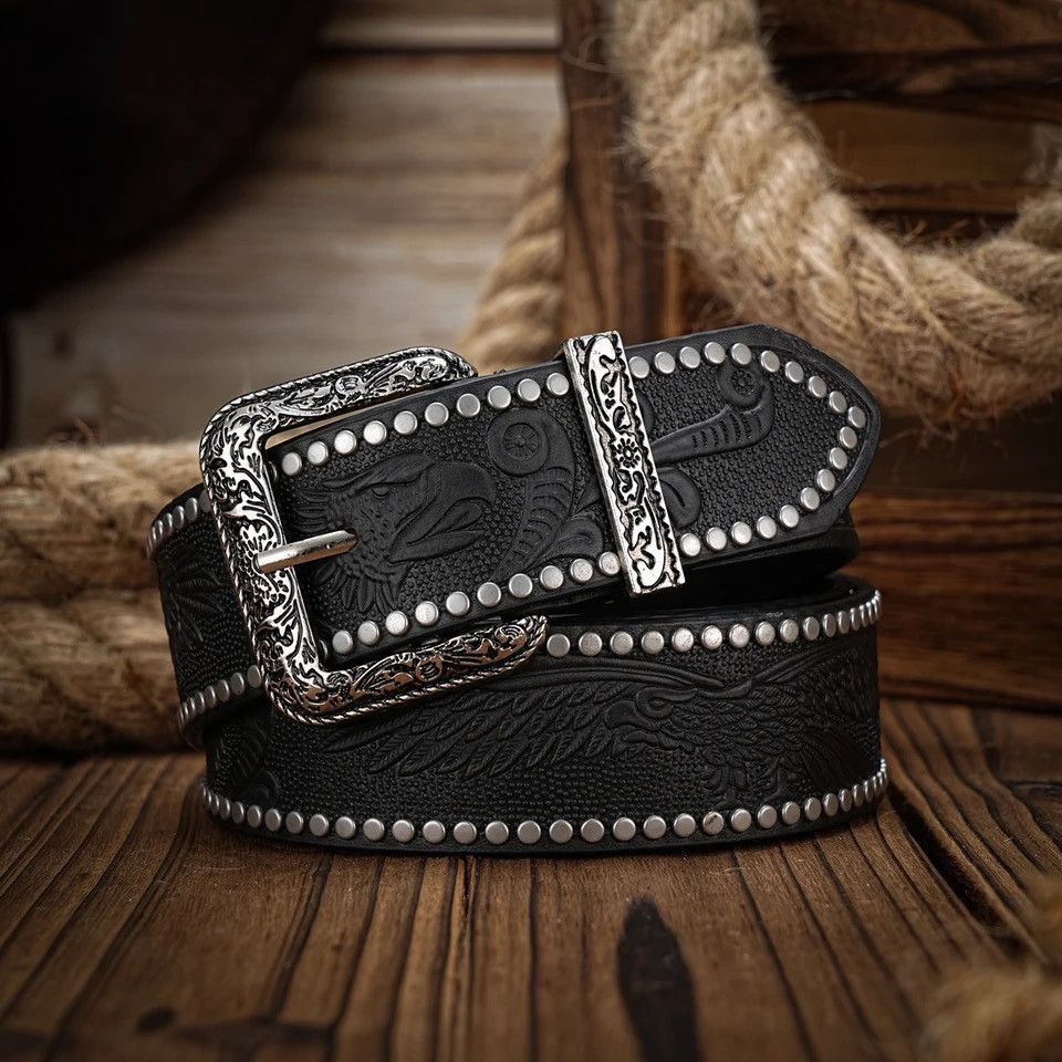 Designer 120cm West Cowboy Waist Belt Size ONE SIZE - 2 Thumbnail