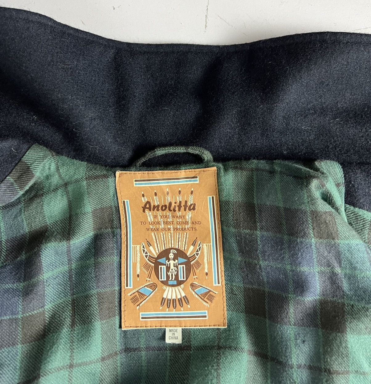 Japanese Brand × Vintage Vintage Anolitta Crop Duffle Jacket In Navy Size M / US 6-8 / IT 42-44 - 8 Thumbnail