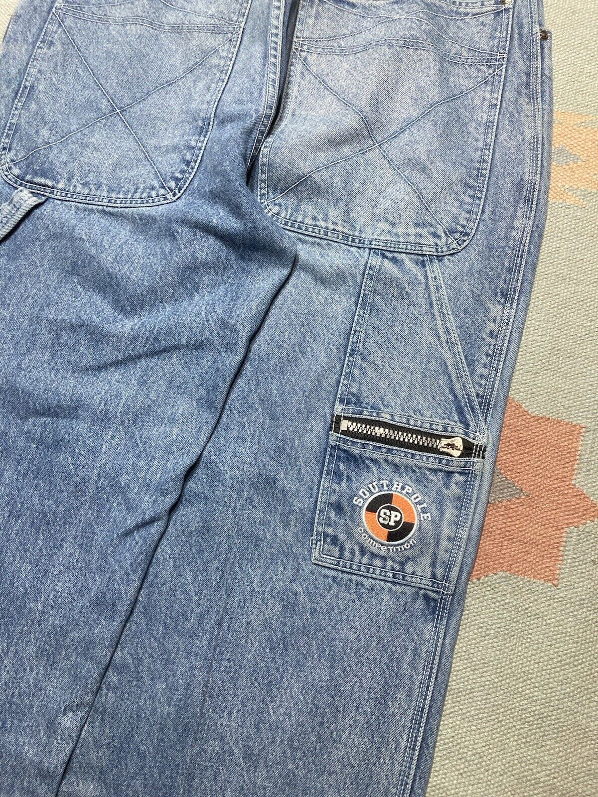 Southpole × Vintage VTG y2k baggy jeans southpole carpenter JNCO skater 35x32 Size US 35 - 3 Thumbnail