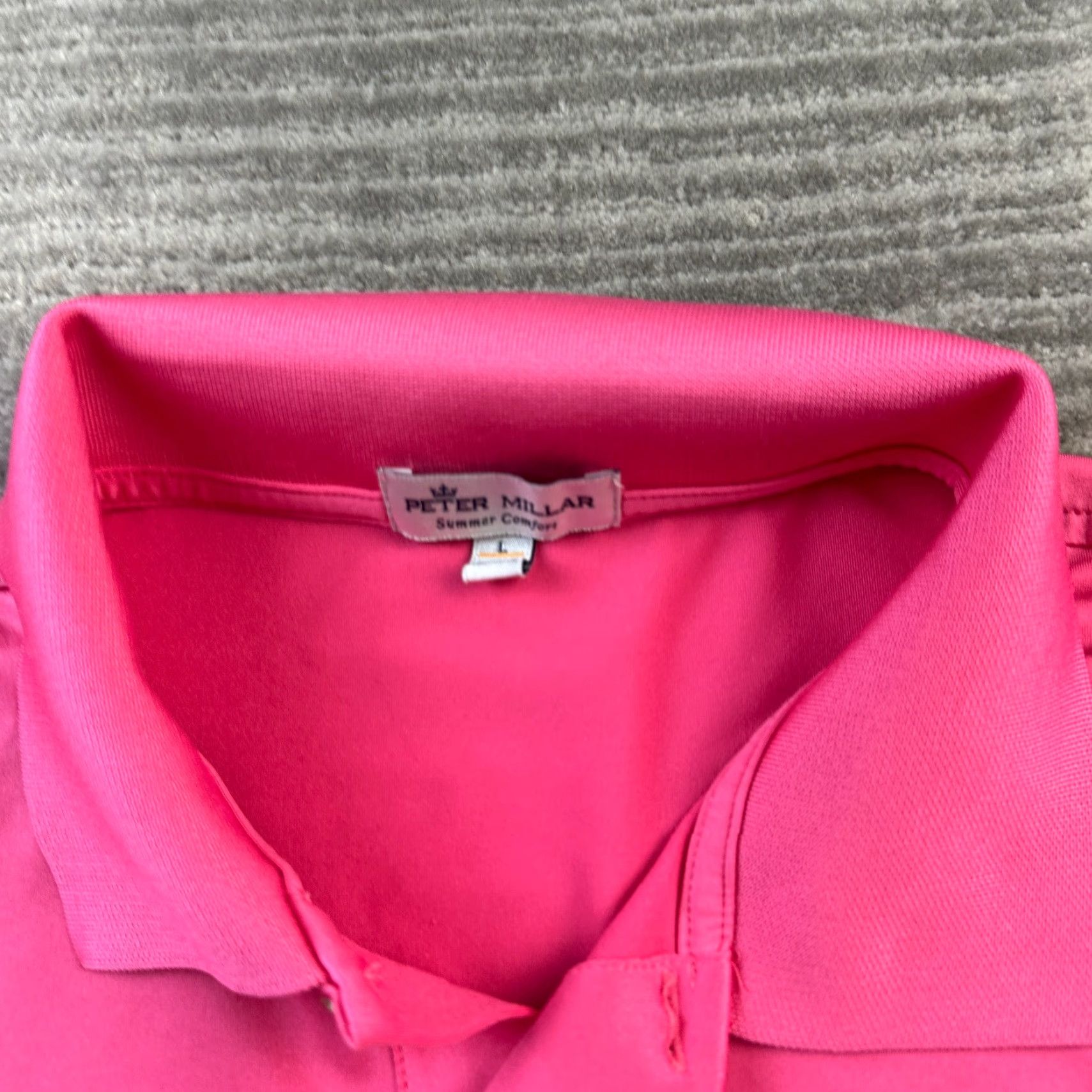 Peter Millar Peter Millar Polo Shirt Mens Large Pink Camel Summer Comfort Size US L / EU 52-54 / 3 - 5 Thumbnail