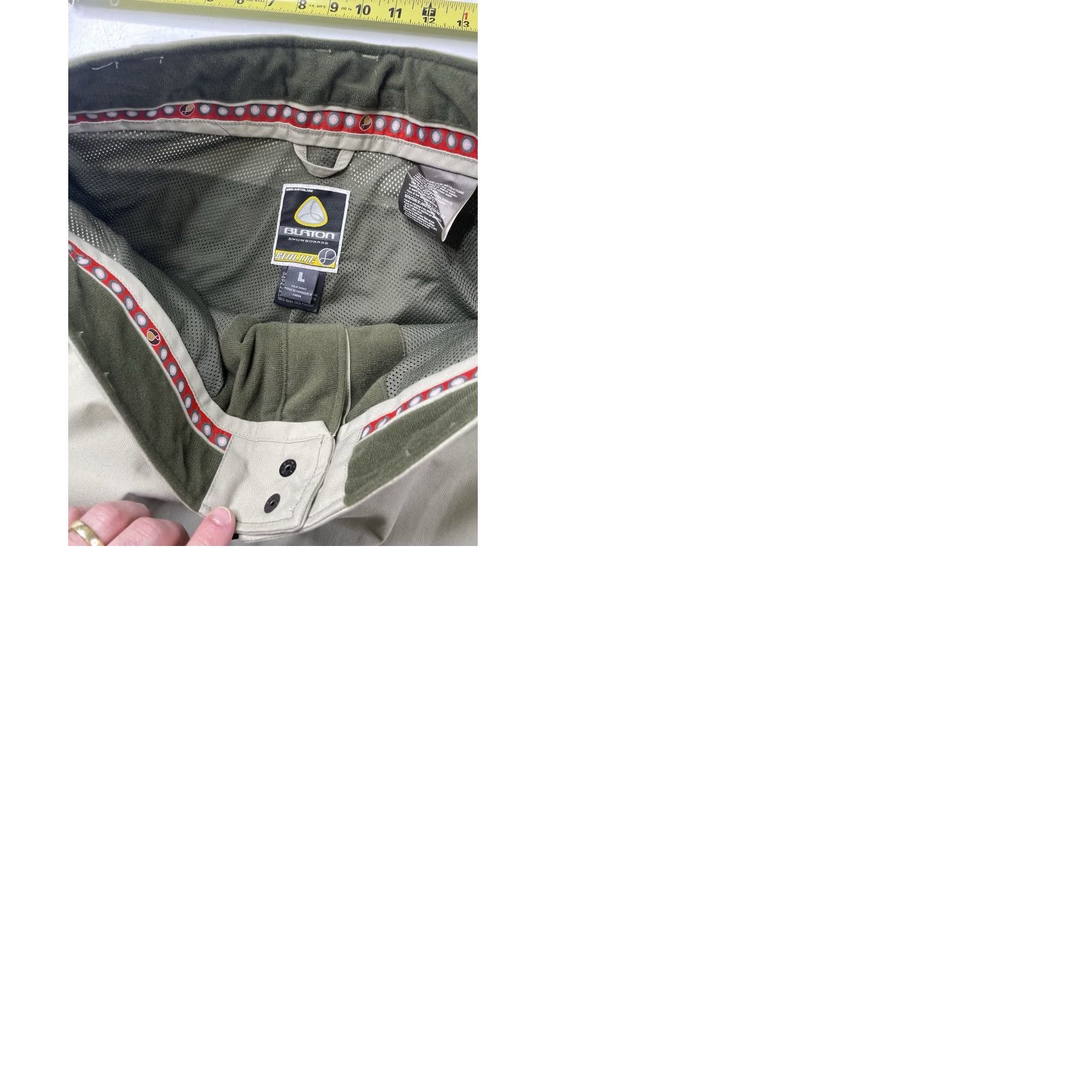 Burton Burton Pants Men L Cargo Beige Nylon Lined Water Resistant Winter Ski Cargo Pocket — (Note: single space separators) Size US 33 - 11 Thumbnail
