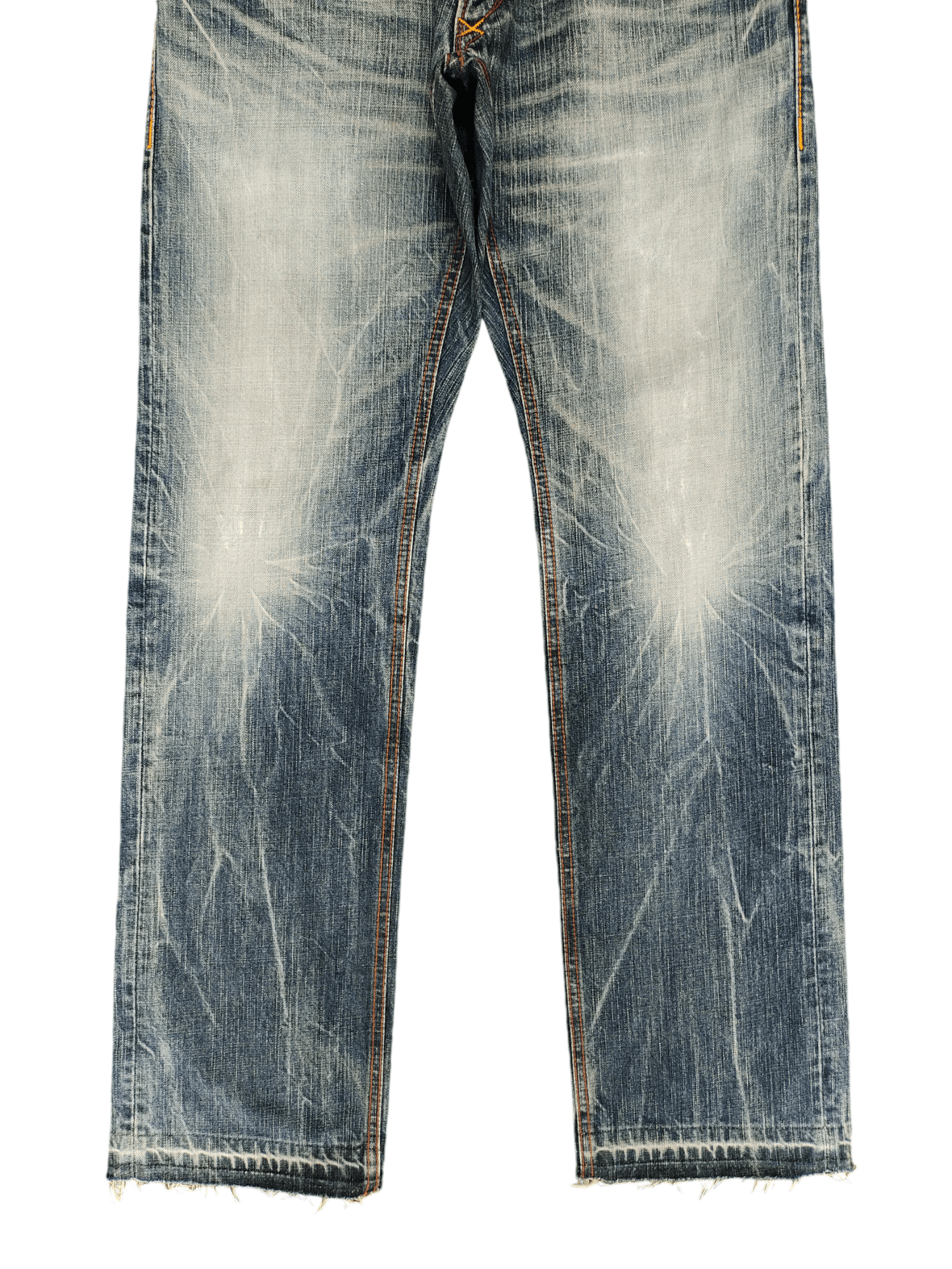 Comme des Garcons × Undercover Vintage Blue Way Japan Clawmark Distress Faded Jeans Size US 32 / EU 48 - 5 Thumbnail