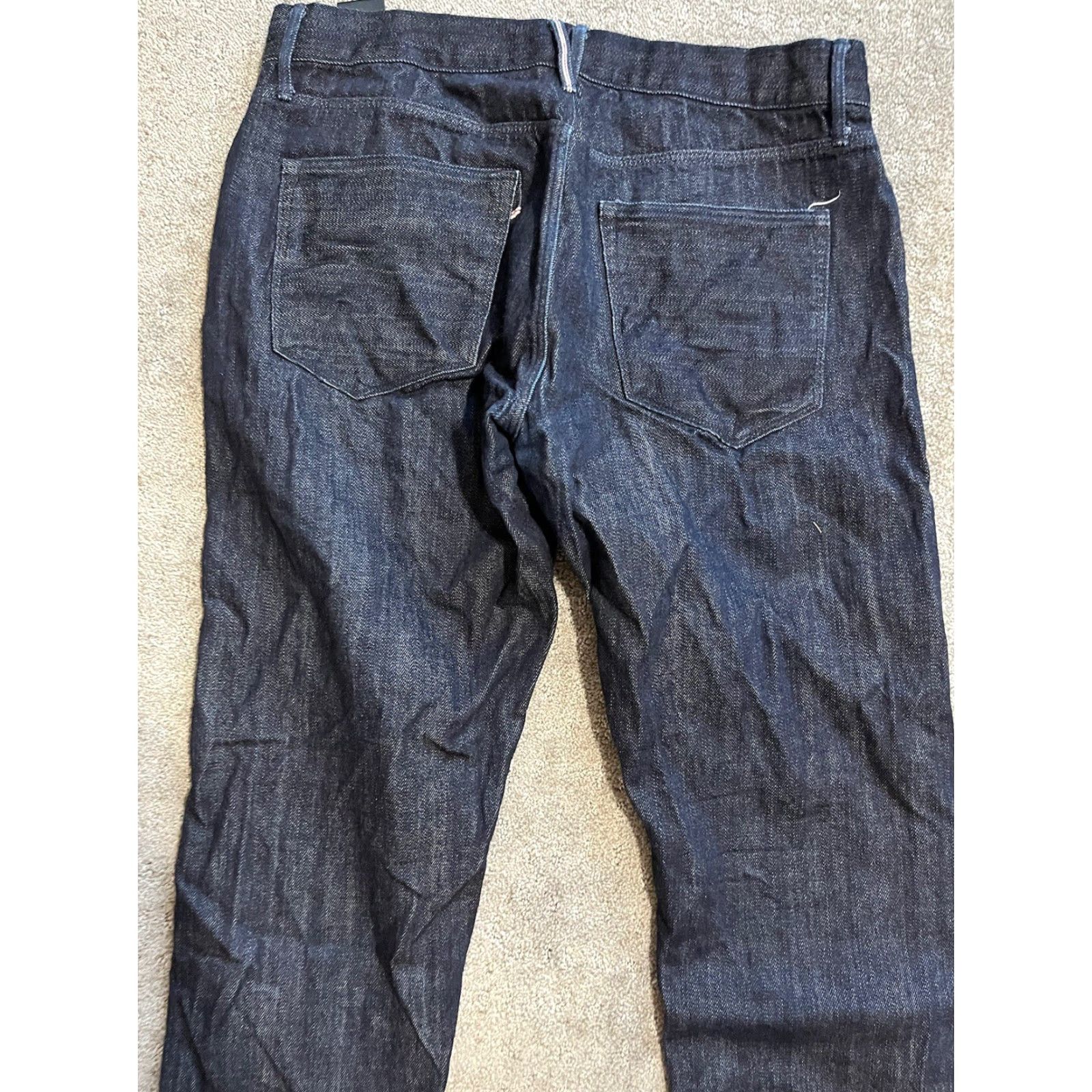 3x1 VINTAGE 3x1 Men’s NYC M4 Selvedge Straight In Maker Dark Blue 32x25 Jeans Mens Size US 32 / EU 48 - 4 Thumbnail