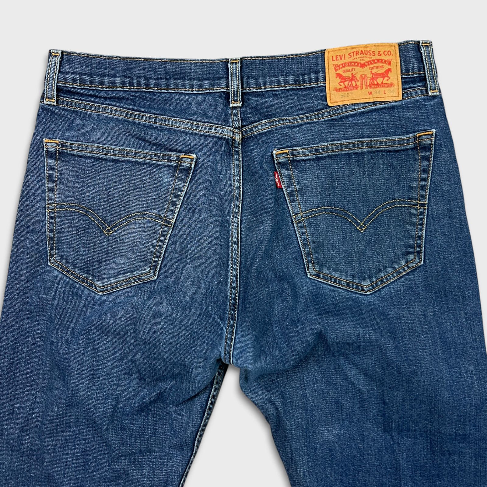 Levi's × Vintage Levi's 505 Jeans 34x30 Original Straight Leg Denim Pants Size US 34 / EU 50 - 8 Thumbnail