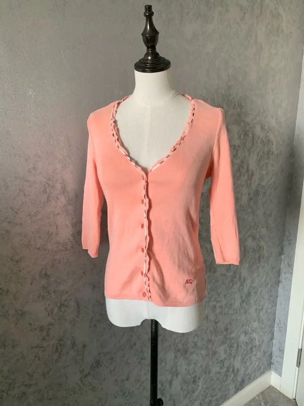 Burberry Burberry Pink Cotton Long Cardigan for Women Size M / US 6-8 / IT 42-44 - 1 Thumbnail