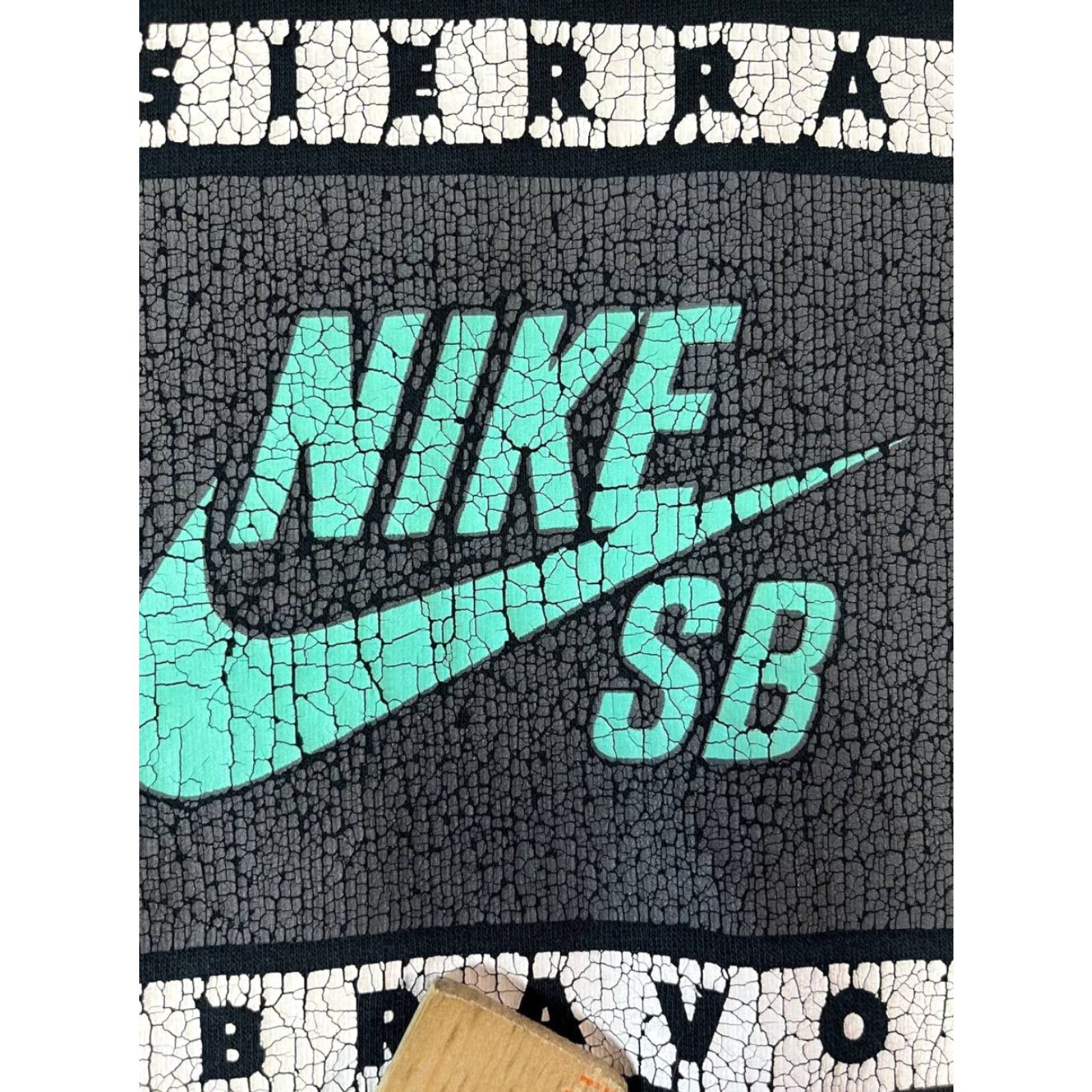 Nike Vtg Nike SB Sierra Bravo Sweatshirt Skater Grunge Black M Crew Neck Pullover Logo Graphic Print Distressed Cotton Blend Fleece Nike SB Men Sweatshirt Size US M / EU 48-50 / 2 - 6 Thumbnail