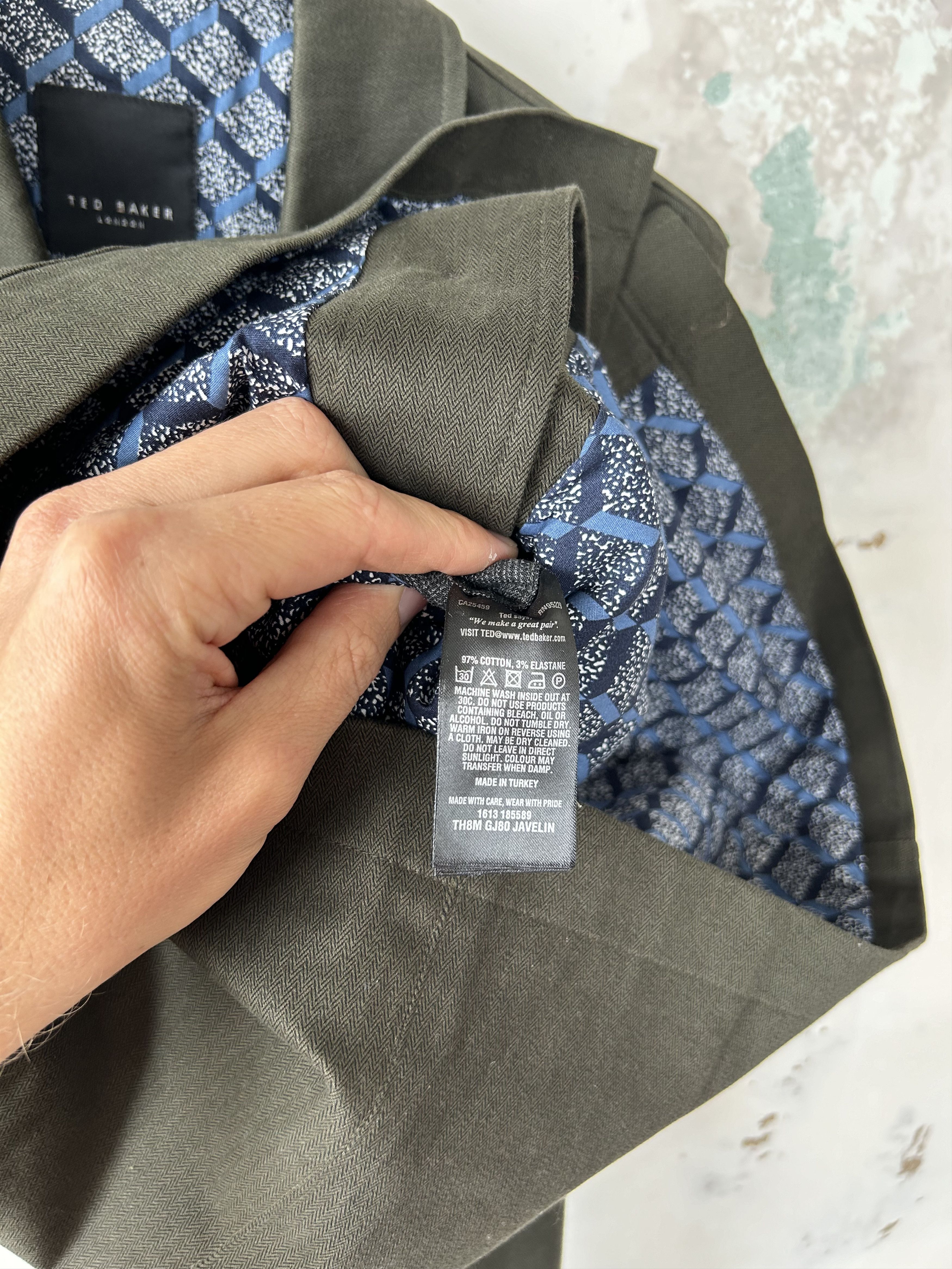 Designer × Ted Baker Mens Ted Baker Jacket button Size US S / EU 44-46 / 1 - 5 Thumbnail