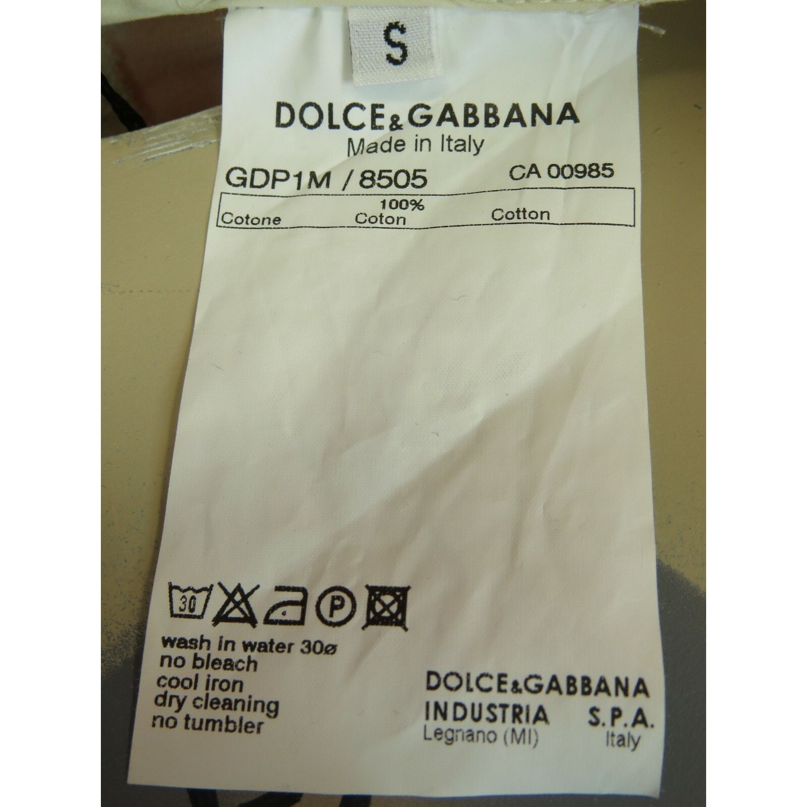 Dolce & Gabbana DOLCE GABBANA STRAIGHT LEG BEIGE COTTON PANTS JEANS S ITALY Size 30" / US 8 / IT 44 - 5 Thumbnail