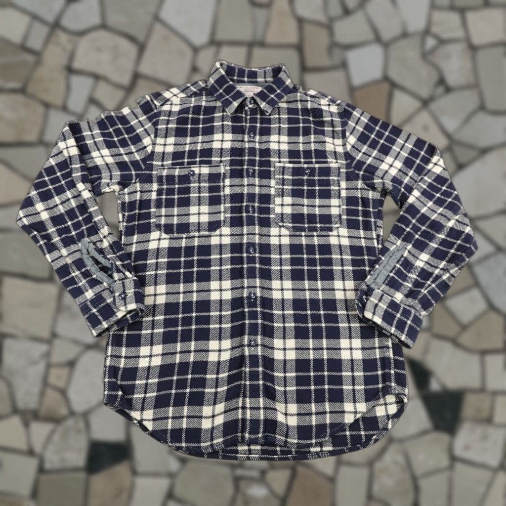 Wallace & Barnes VINTAGE Wallace & Barnes Shirt Mens Small Blue Plaid Flannel Button-Up Classic Outdoor Size US S / EU 44-46 / 1 - 1 Thumbnail