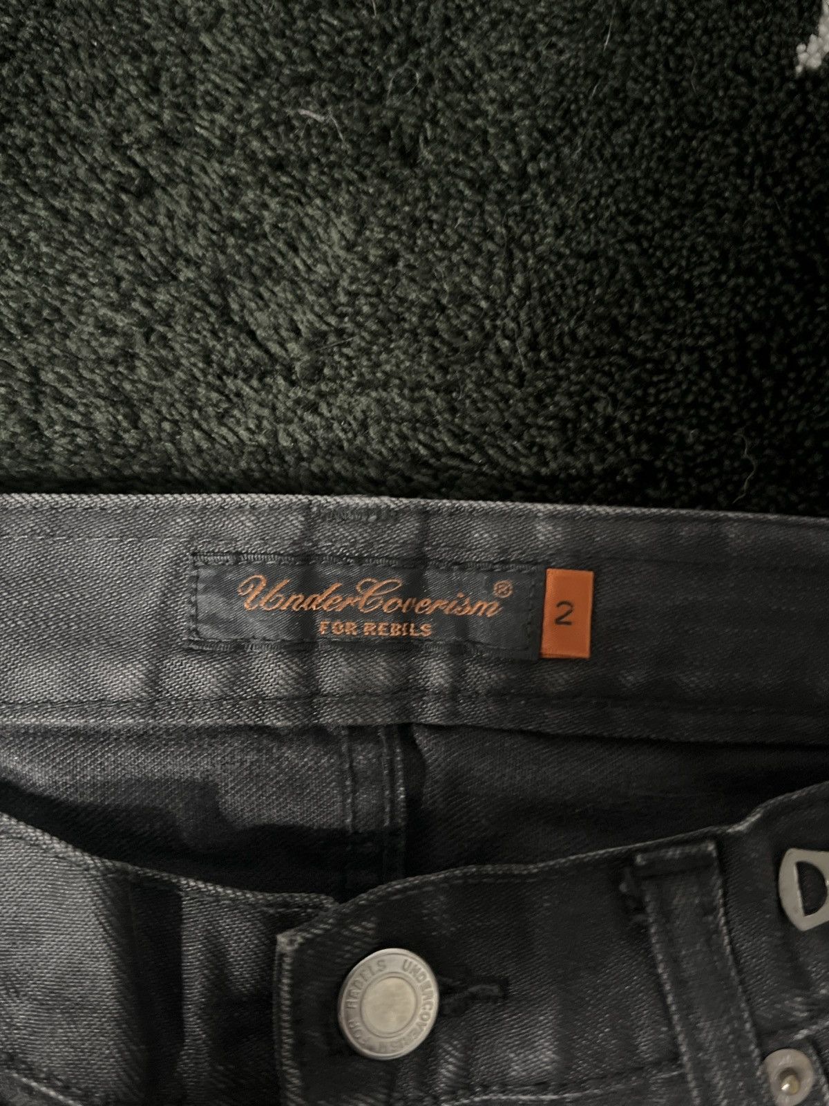Undercover SS07 - “Purple” Zipper Waist Waxed Pants Size US 30 / EU 46 - 2 Thumbnail