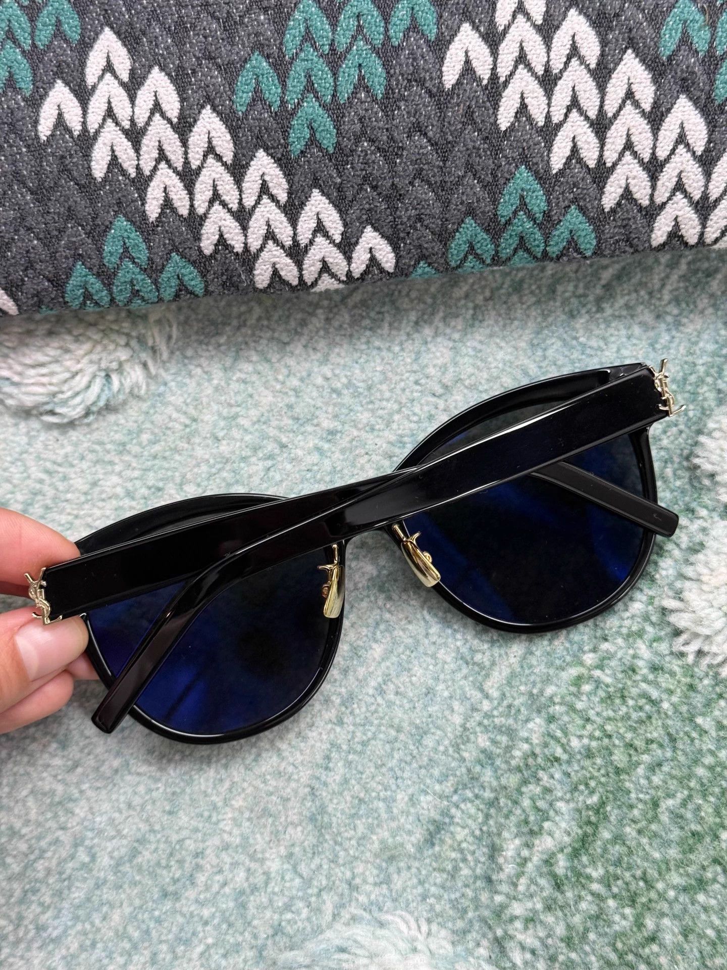 Saint Laurent Paris YSL Black Sunglasses Mint Size ONE SIZE - 3 Thumbnail