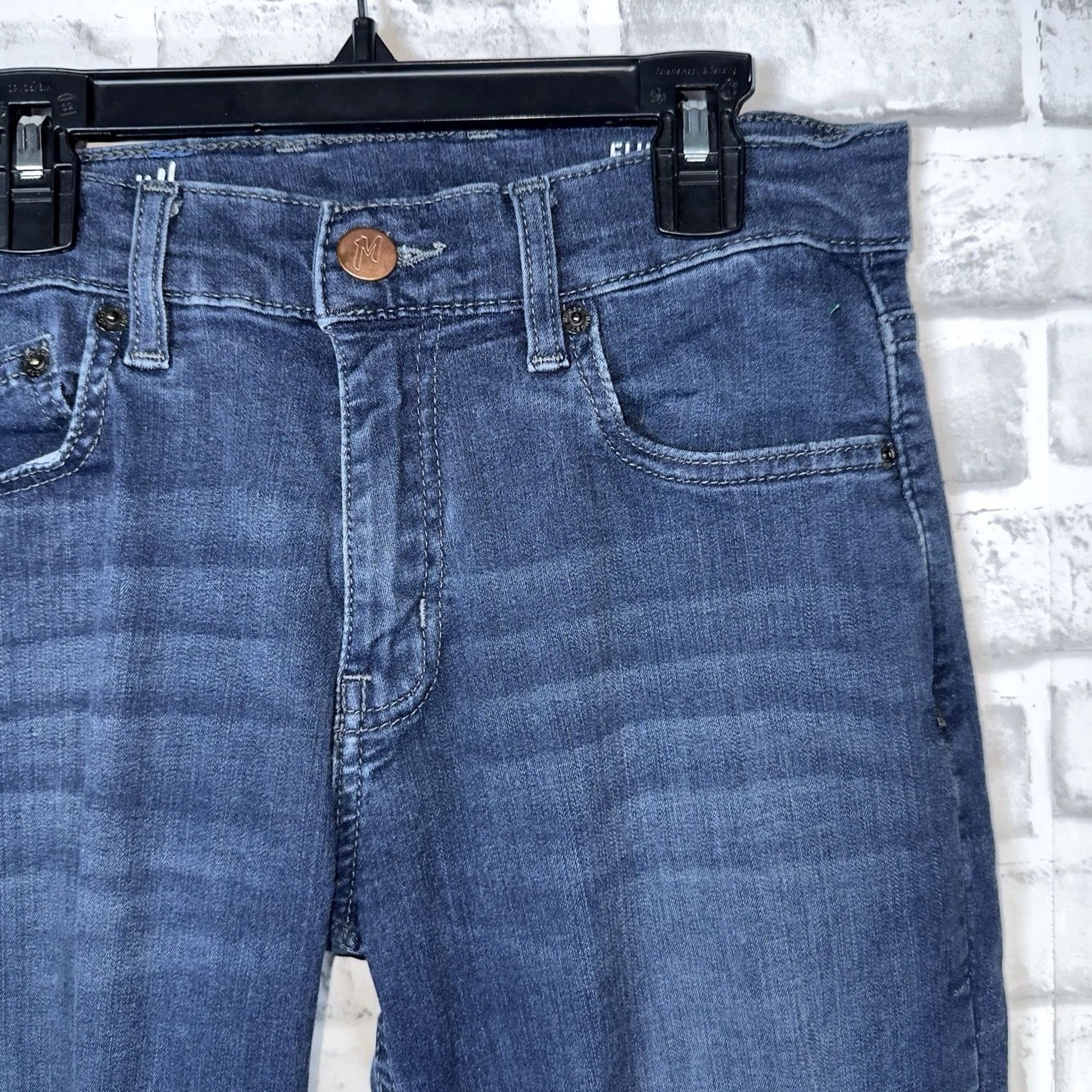 Vintage Mugsy Fultons Jeans Mens Size 30x32 Blue Cotton Blend Straight Jeans Mens Size US 30 / EU 46 - 2 Thumbnail