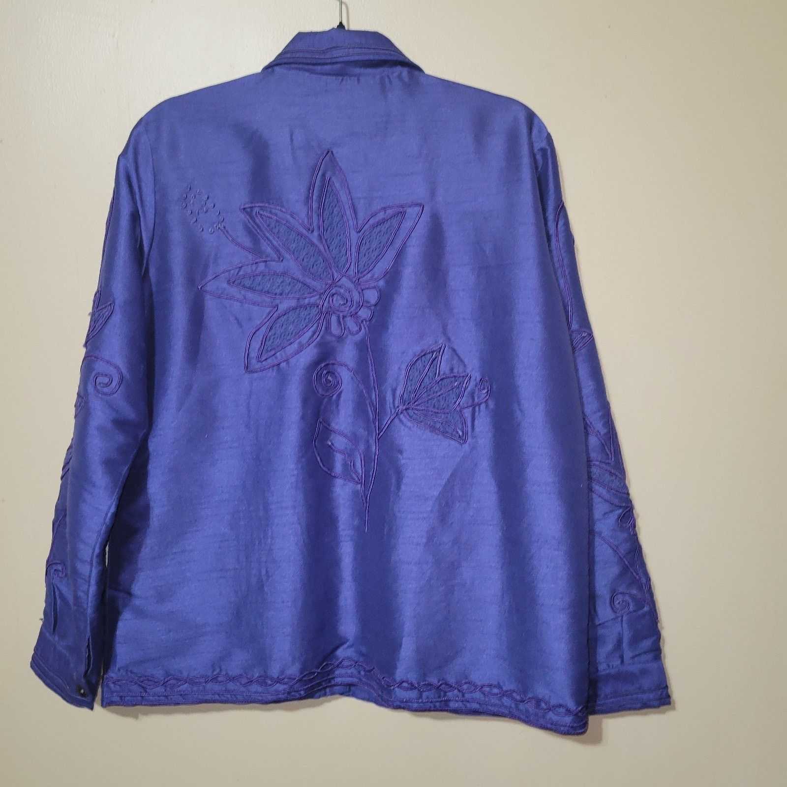 & Other Stories Marsh Landing Artsy Asian Floral Jacket Sz M Embroidery Size M / US 6-8 / IT 42-44 - 8 Thumbnail