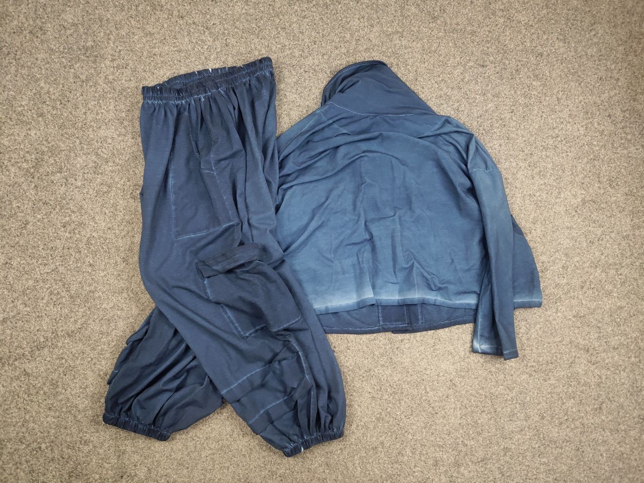 Japanese Brand La Bass Germany Design Blue Cargo Baggy Suit Pants Jacket Size L / US 10 / IT 46 - 12 Thumbnail