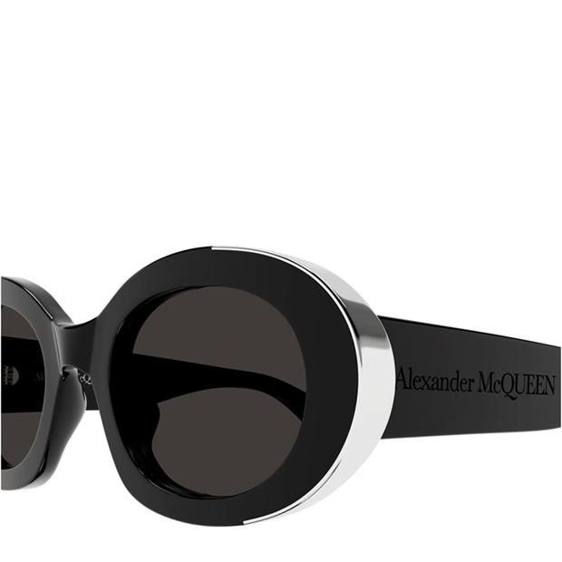 Alexander McQueen o1g2r1mq0824 Size: OS / Sunglasses in Black & Grey Size ONE SIZE - 3 Thumbnail