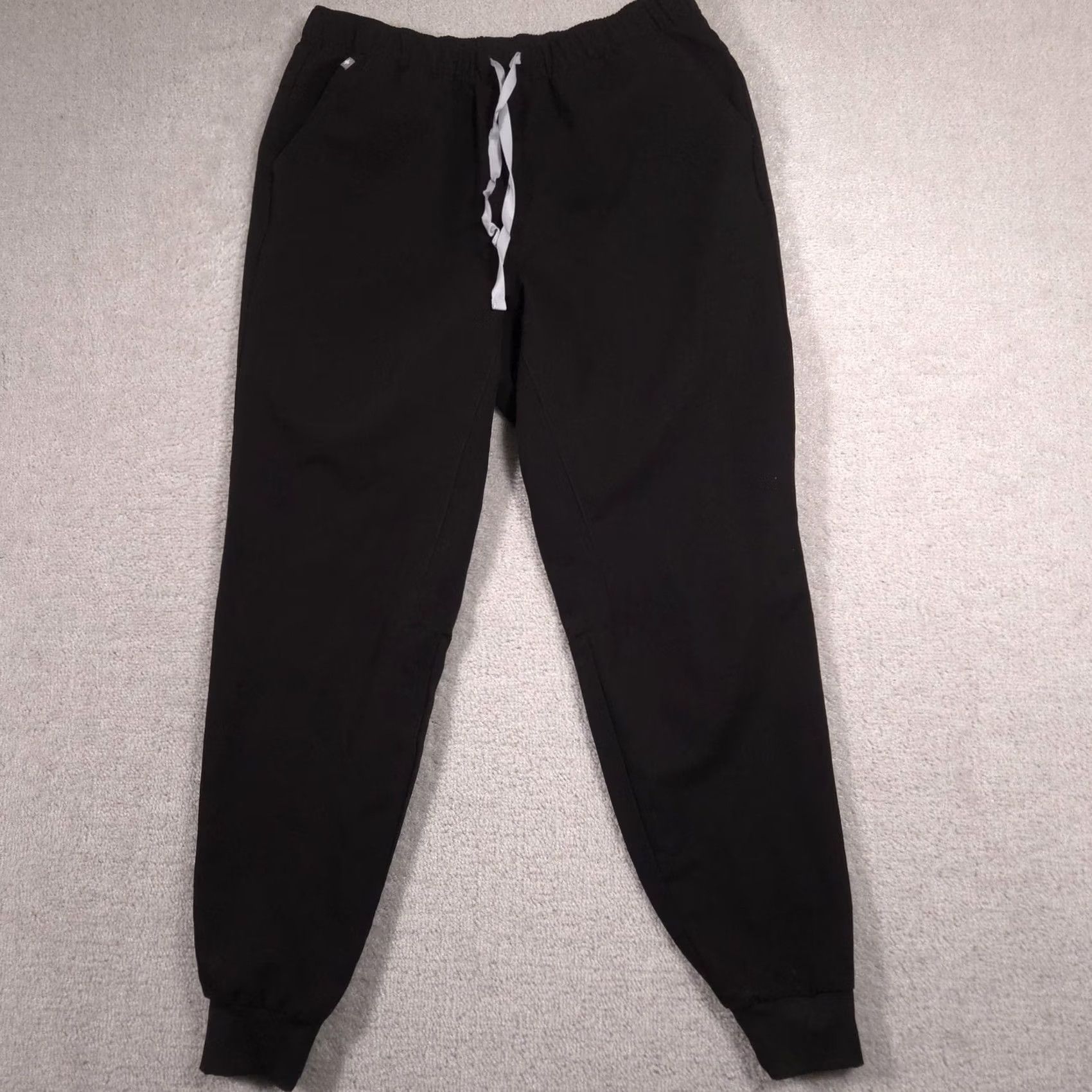 Vintage FIGS Pants Womens Large Tall Black Jogger Scrub Technical Collection Stretch Size 36" / US 14 / IT 50 - 2 Thumbnail