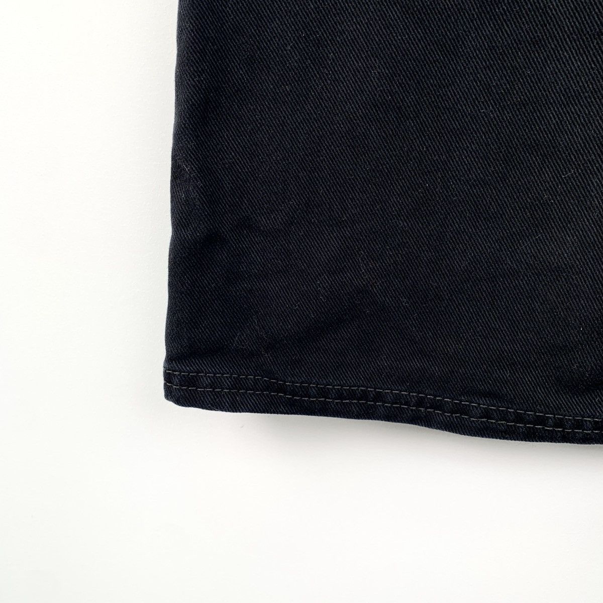 Balenciaga Balenciaga Black Cotton Denim Skirt K26WX Size 25" / US 0 / IT 36 - 4 Thumbnail