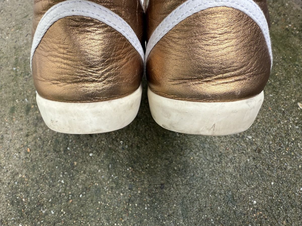 Gucci ✨Gucci✨ (212475) Bronz Metallic Soft Leather Sneakers EU-38 Size US 8 / IT 38 - 10 Thumbnail