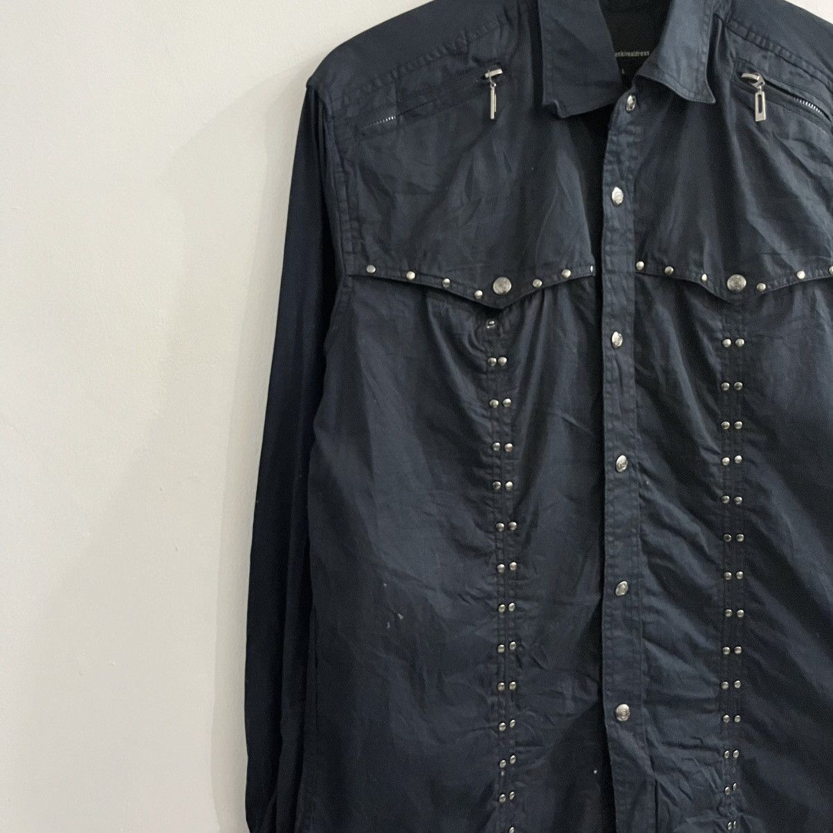 Japanese Brand Bareback Real Adress Studded Gothic Shirt Size US L / EU 52-54 / 3 - 4 Thumbnail