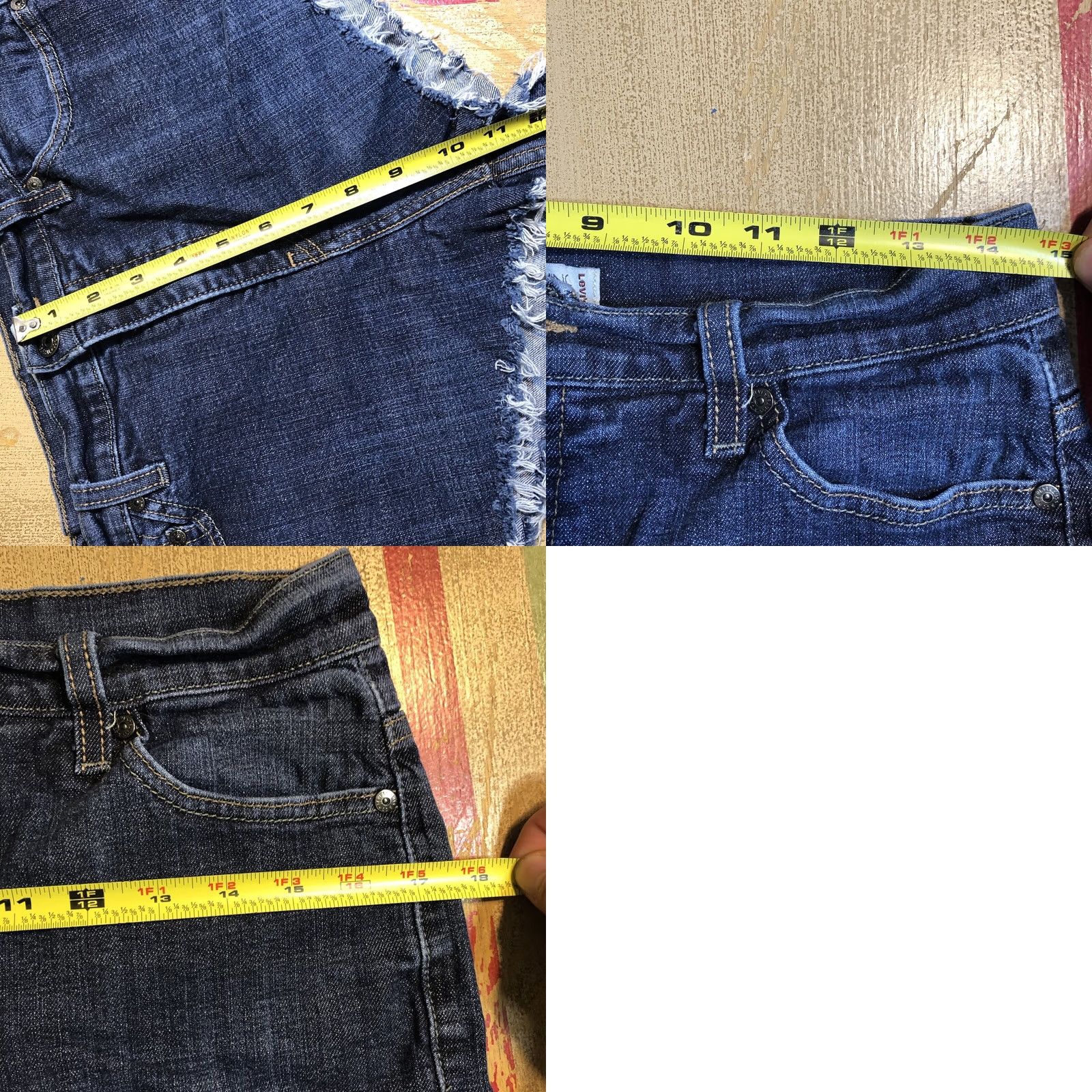 Levi's VINTAGE Levi's 512 Cut-Off Women Denim Jeans Shorts 12 Daisy Dukes 1.5in Inseam Blue Denim 90s Classic Womens Size 34" / US 12 / IT 48 - 8 Thumbnail