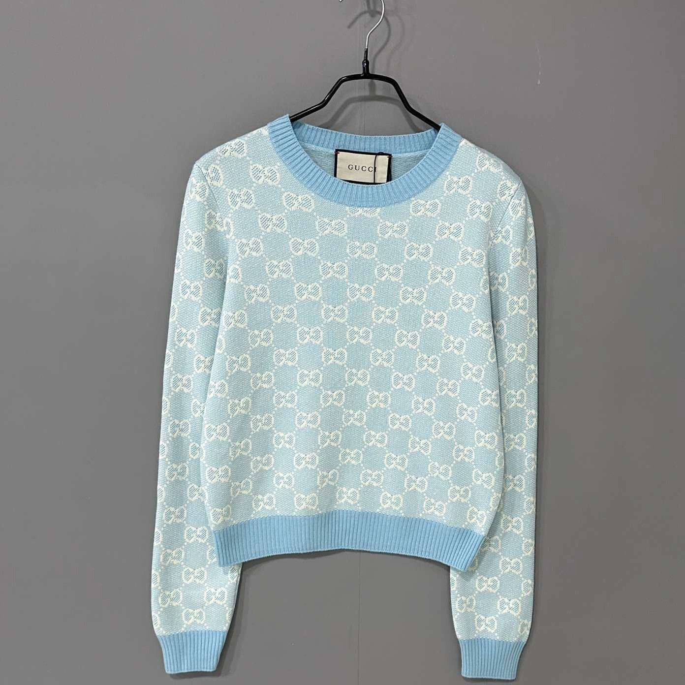 Gucci Gucci Knit Blue Sweater M Women Size M / US 6-8 / IT 42-44 - 1 Thumbnail