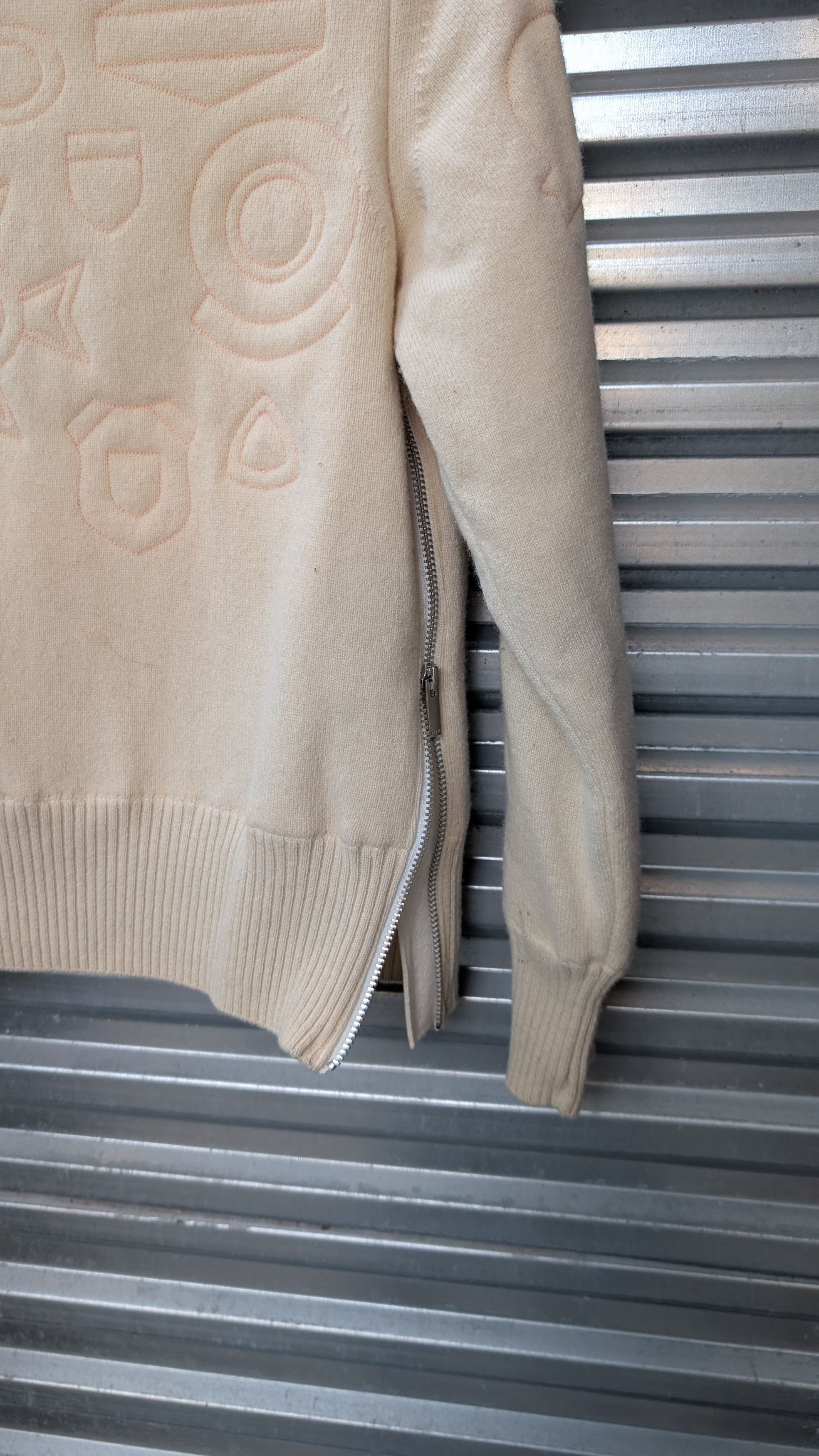 Sacai Sacai fw16 beige sweater Size XS / US 0-2 / IT 36-38 - 3 Thumbnail