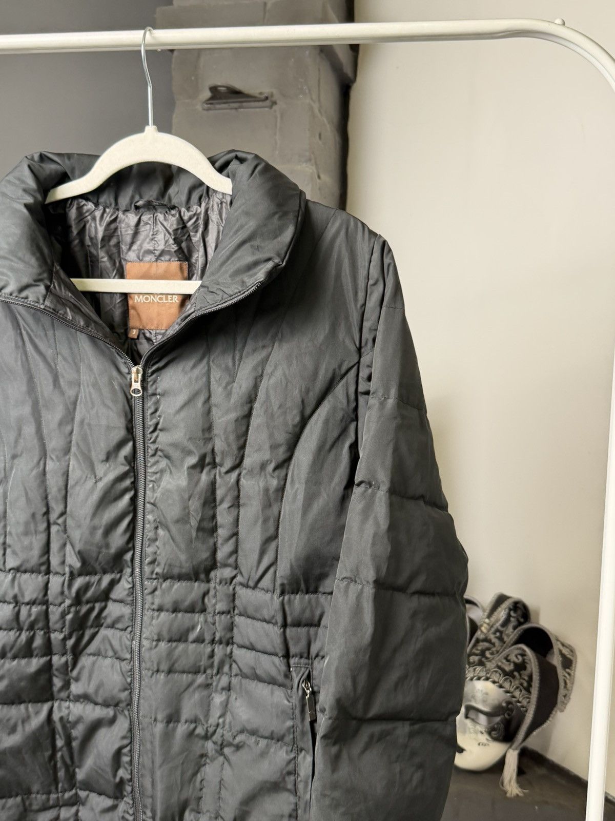 Moncler Vintage Moncler Long Down Puffer Coat Black Size 3 Women’s Size L / US 10 / IT 46 - 3 Thumbnail