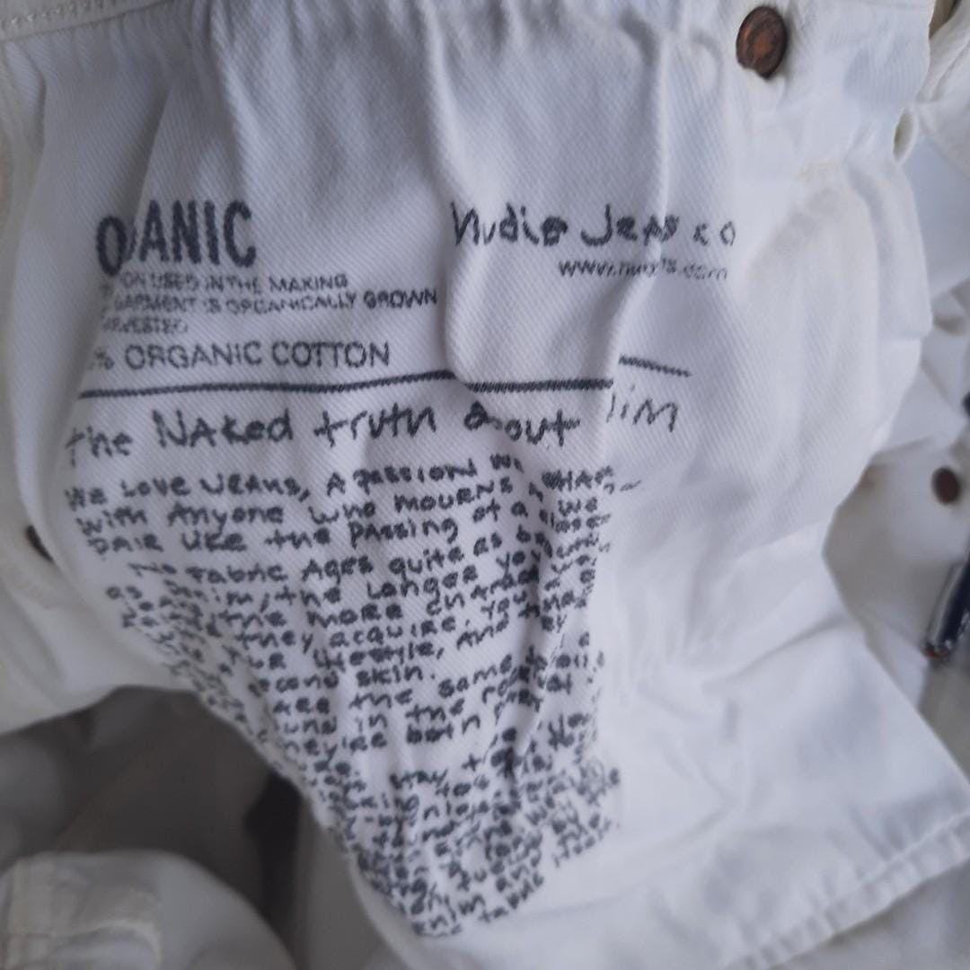 Designer × Nudie Jeans Nudie White Denim Size US 32 / EU 48 - 8 Thumbnail