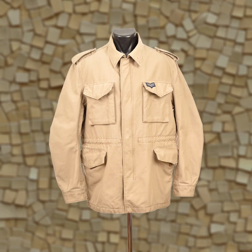 Ted Baker DDP Ted Baker Flak Military Jacket Mens L Beige Cotton Military Jacket Size US L / EU 52-54 / 3 - 1 Thumbnail