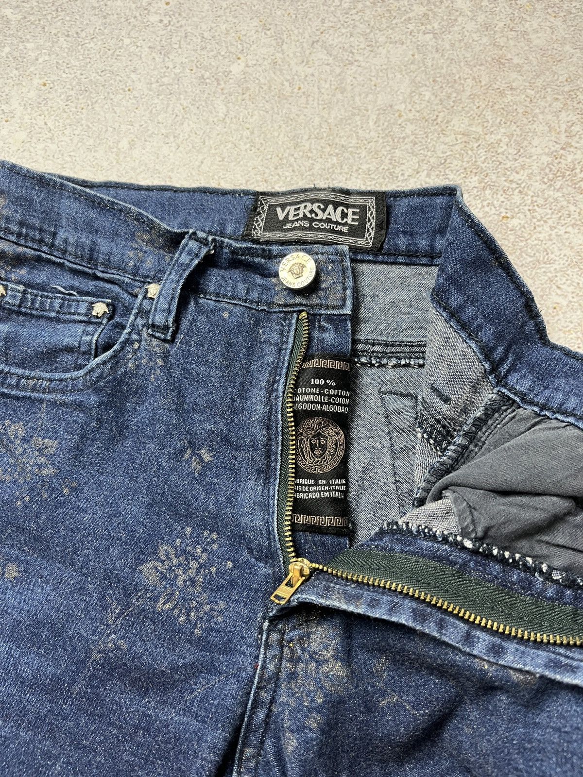 Versace Jeans Couture Vintage Versace Jeans Couture Flared Monogram Archive Size 28" / US 6 / IT 42 - 11 Thumbnail