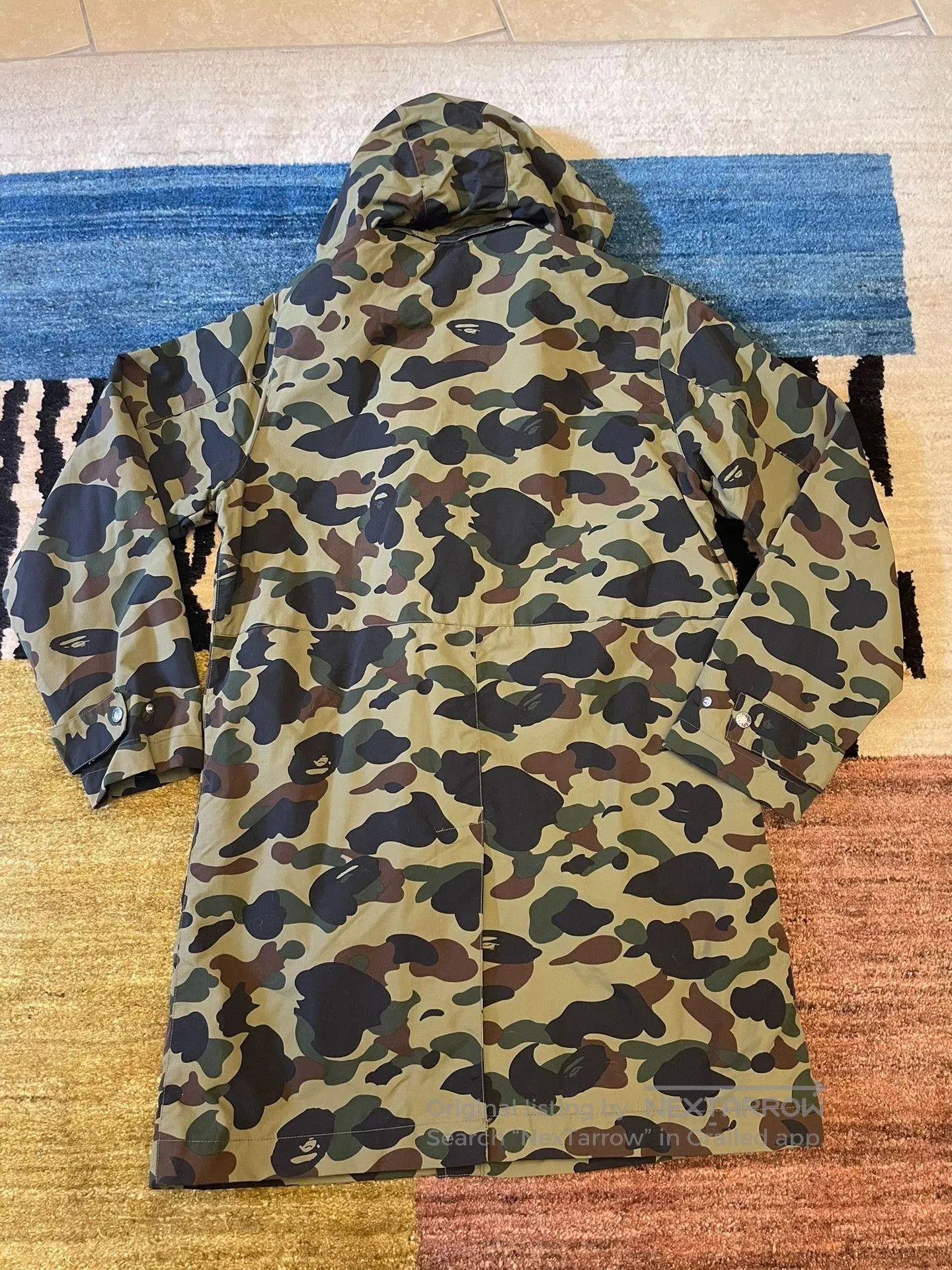 Bape Bape Green Camo Men's Windbreaker. Size US L / EU 52-54 / 3 - 5 Thumbnail