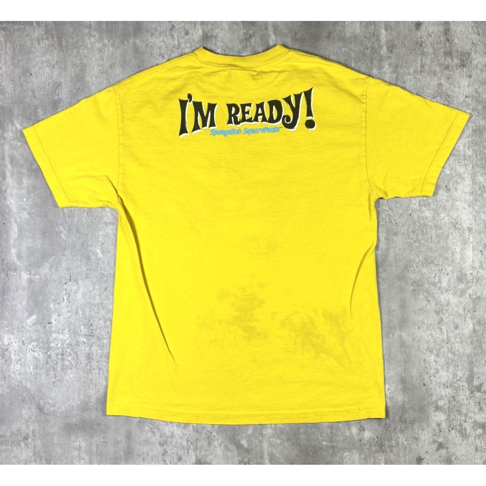 Vintage VINTAGE SpongeBob SquarePants T Shirt Yellow Cartoon Tv Promo Shirt Mens L Yellow 90s 2000s Size US L / EU 52-54 / 3 - 2 Thumbnail
