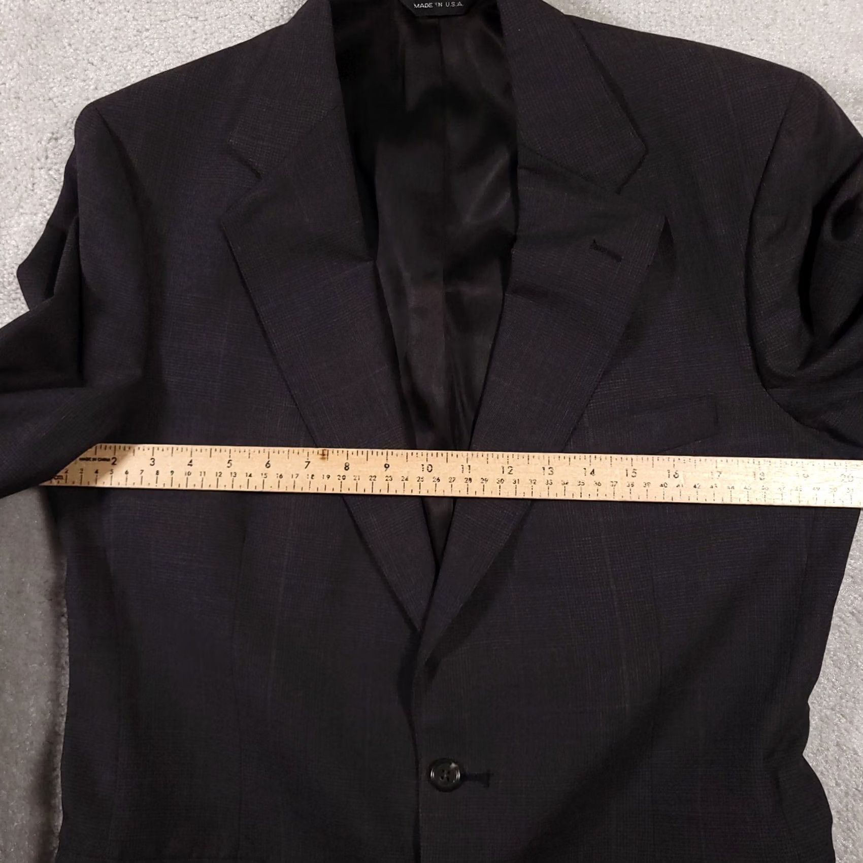 Ralph Lauren Ralph Lauren Blazer Mens 40 Gray Pinstriped Wool Jacket USA University Club Single-Breasted Notch Lapel Formal Jacket Women? No Men Size US L / EU 52-54 / 3 - 7 Thumbnail