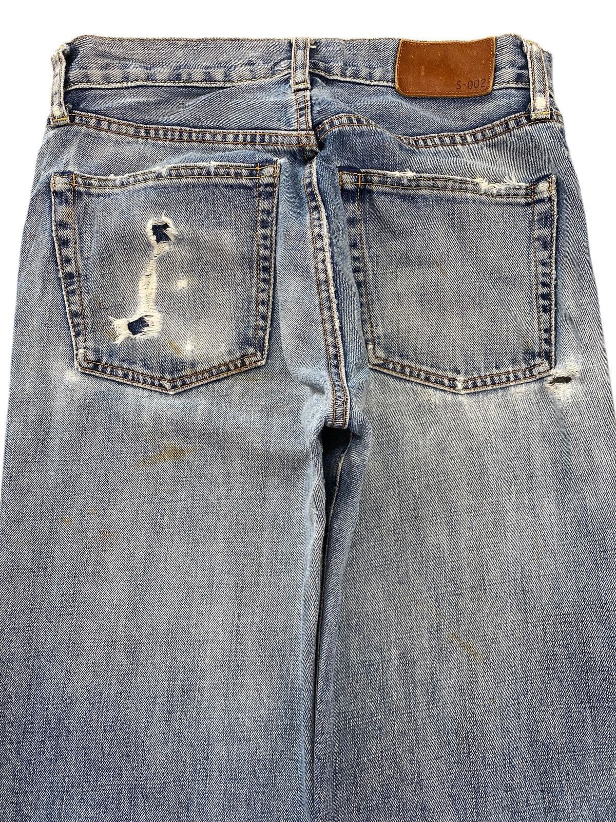 Uniqlo Uniqlo Whiskered Faded Wash Style Straight Leg Jeans Size US 28 / EU 44 - 4 Thumbnail