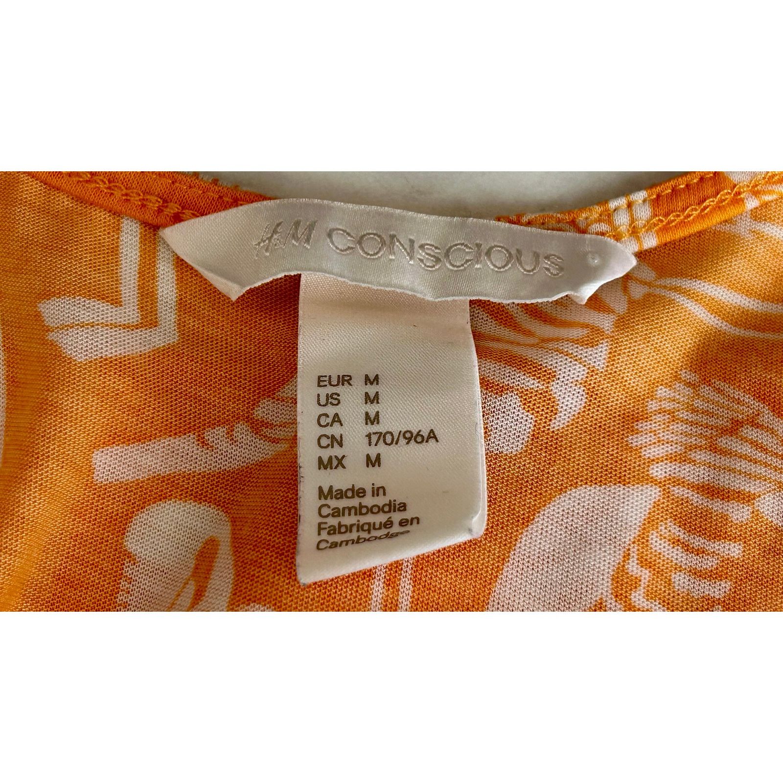 H&M H&M Conscious | Tropical Bird Print Tank Top | Medium Size M / US 6-8 / IT 42-44 - 3 Thumbnail