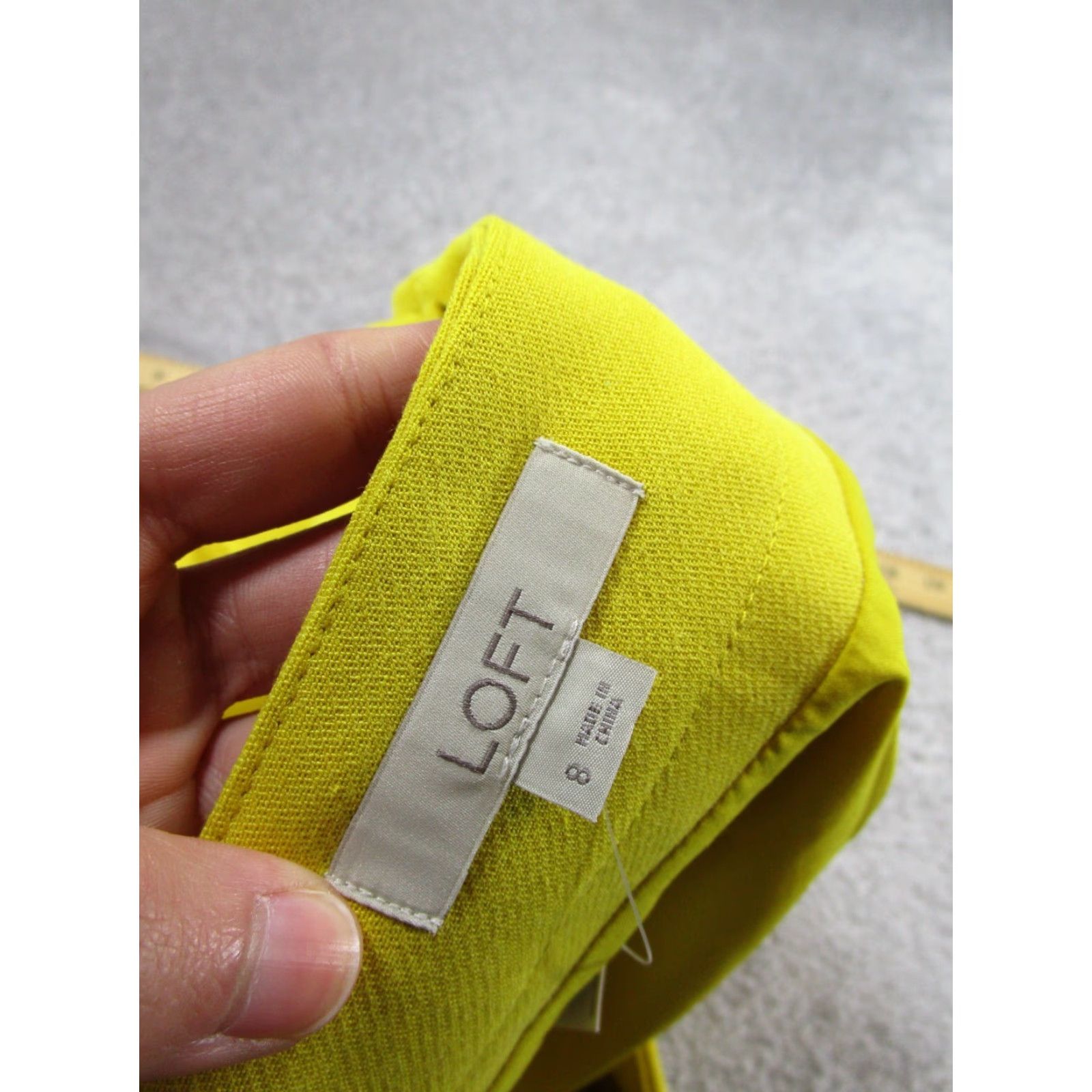 Loft VINTAGE LOFT Skirt Womens 8 Short A-Line Yellow Belted Brand LOFT 8 Yellow Womens Modern Casual Business Party New w Defects Size 30" / US 8 / IT 44 - 6 Thumbnail