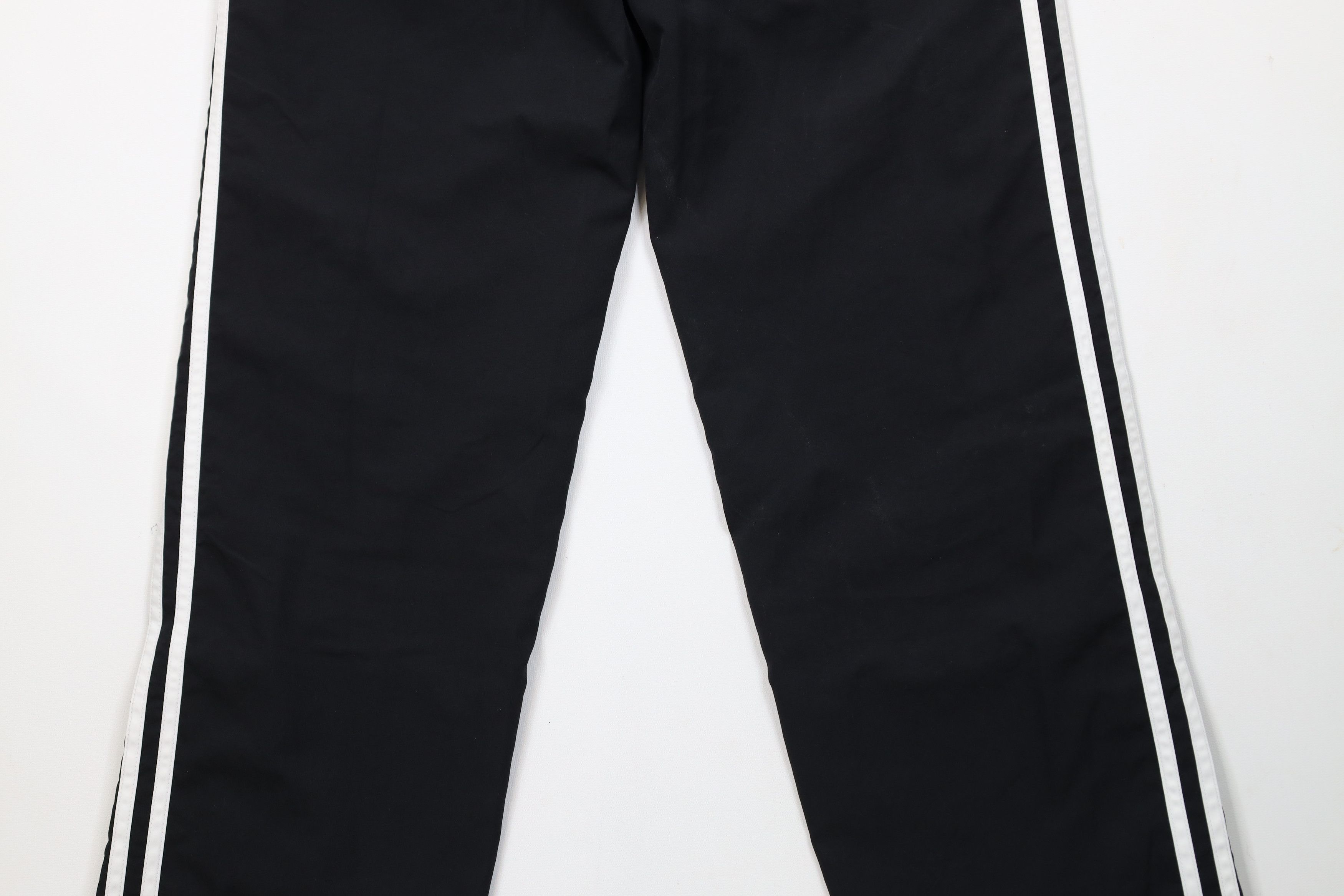 Adidas × Vintage Vintage Adidas Spell Out Striped Lined Windbreaker Pants Size 26" / US 2 / IT 38 - 13 Thumbnail