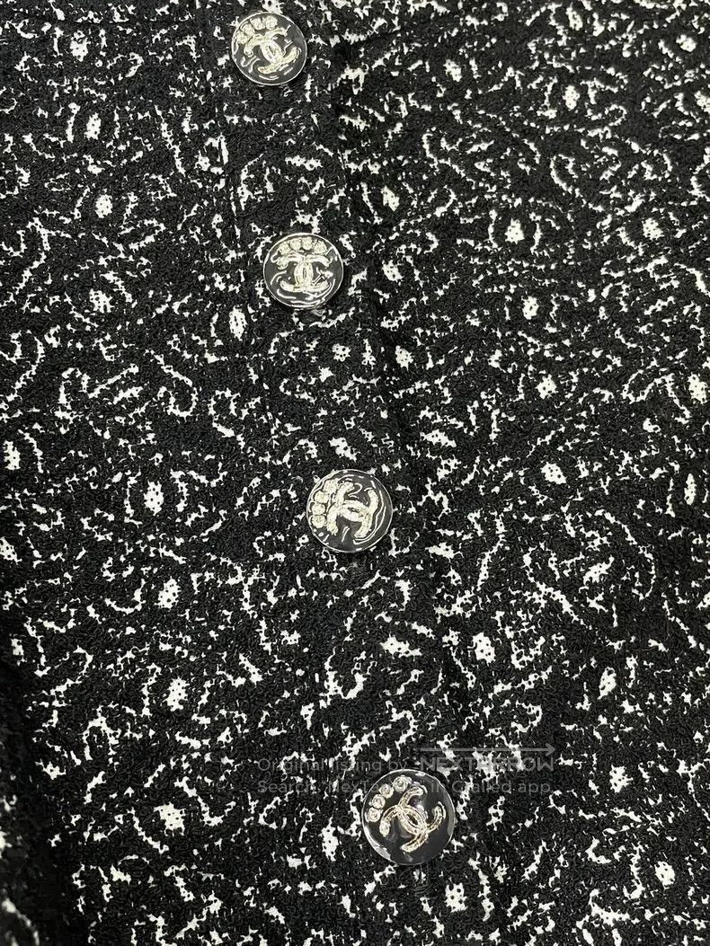 Chanel Chanel 25M black full logo printed drawstring dress Size XXS / US 00 / IT 34 - 2 Thumbnail