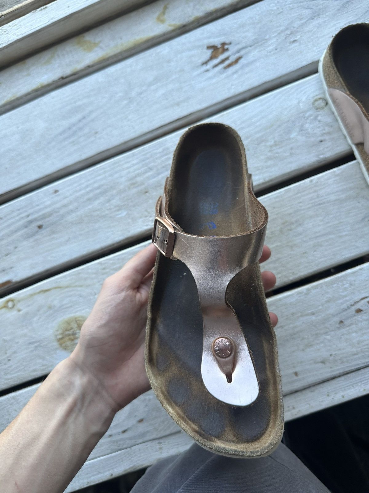 Birkenstock 🚨Vintage Birkenstock 38 pink Luxe Sandals rare slides Size US 8 / IT 38 - 3 Thumbnail