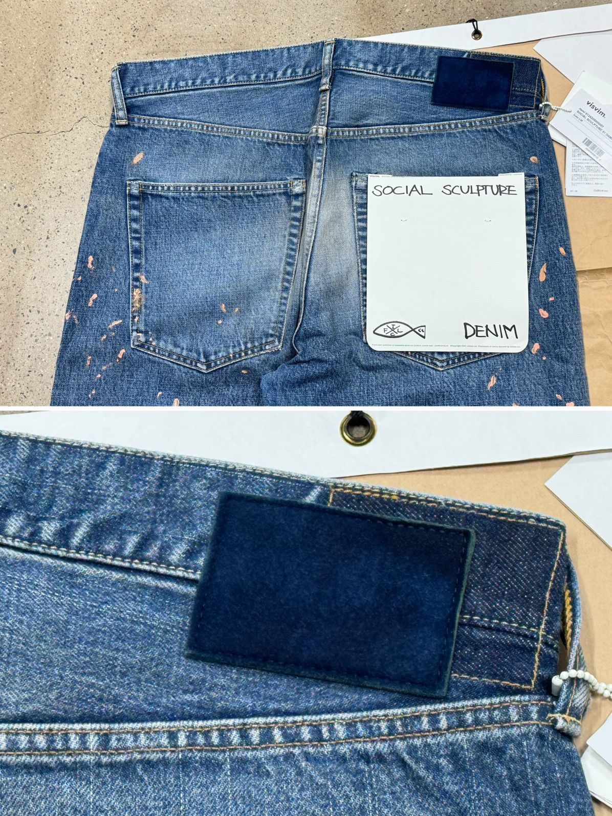 Visvim Visvim 24aw Social Sculpture 01 Damaged-41 01D41 W38L30 Size US 38 / EU 54 - 5 Thumbnail