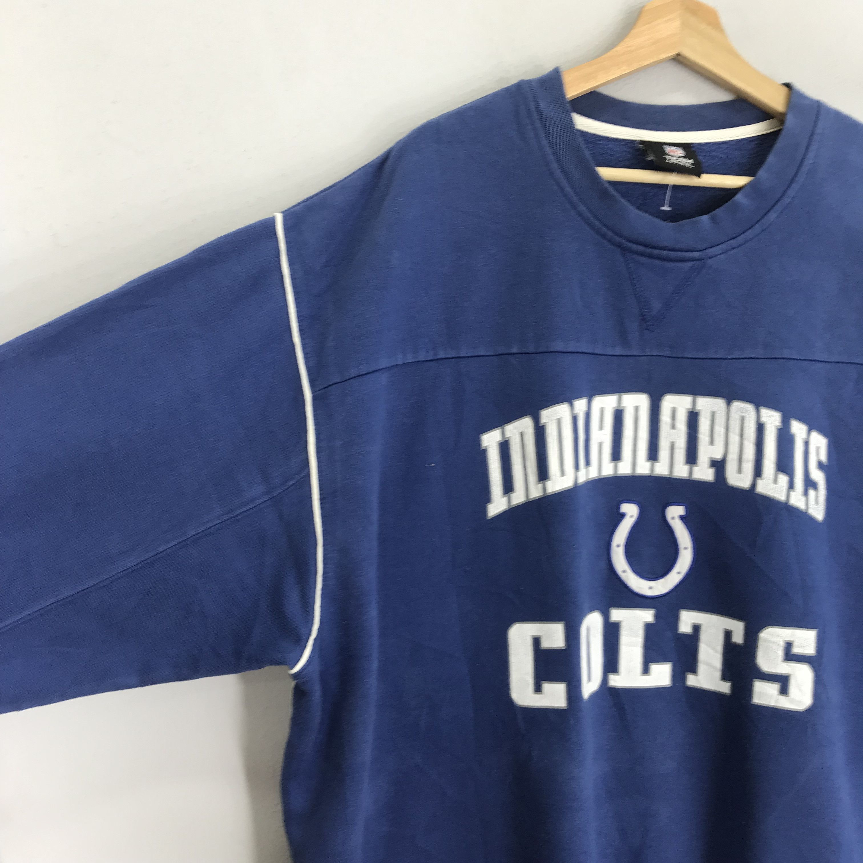 Indian Motorcycle Vintage Indianapolis Colts Blue Sweatshirt - 451 Size US XXL / EU 58 / 5 - 4 Thumbnail
