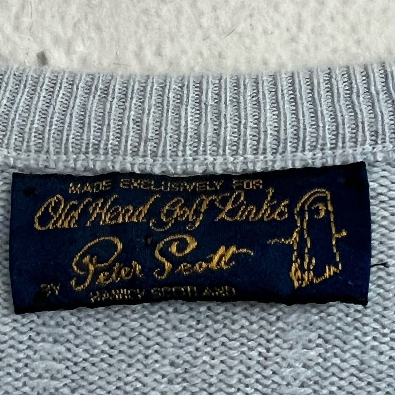 Other Old Head Golf Peter Scott Mens 100% Cashmere V Neck Sweater Size US XL / EU 56 / 4 - 7 Thumbnail