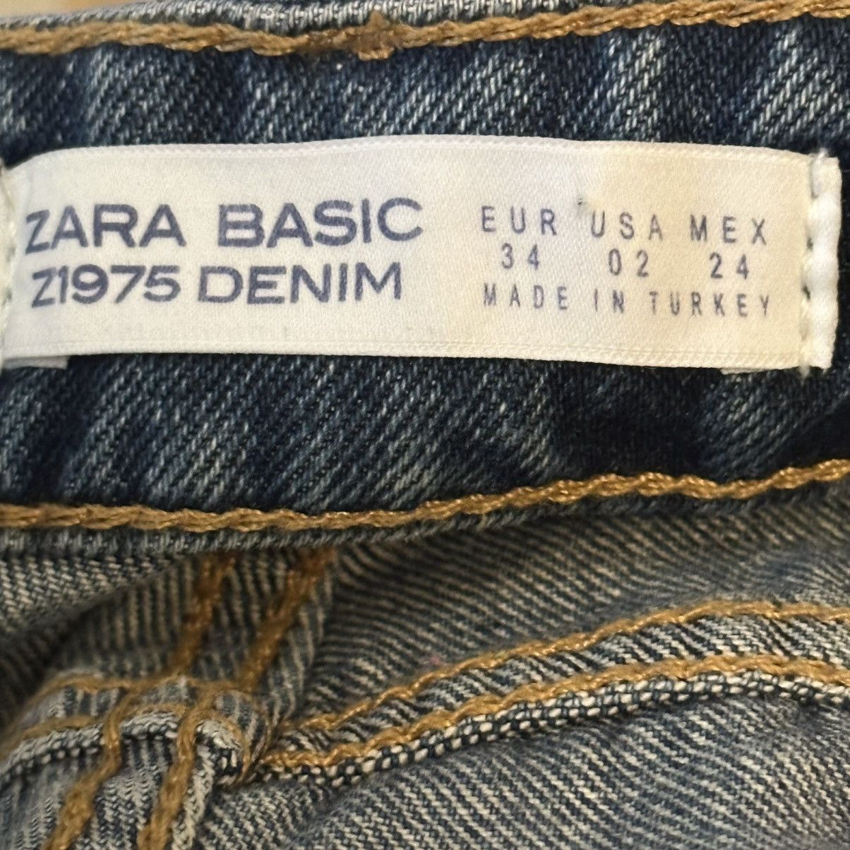 Zara Zara sequin embroidered rose mom jeans Size 26" / US 2 / IT 38 - 10 Thumbnail