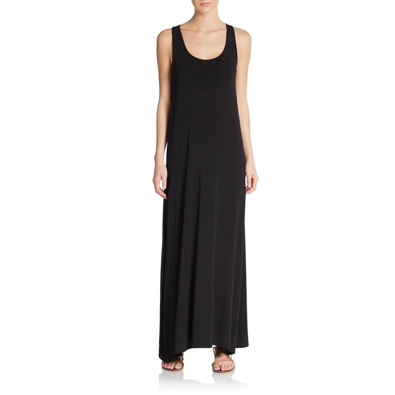 Vince Vince Black & Grey Color Block Maxi Dress Size S / US 4 / IT 40 - 1 Thumbnail