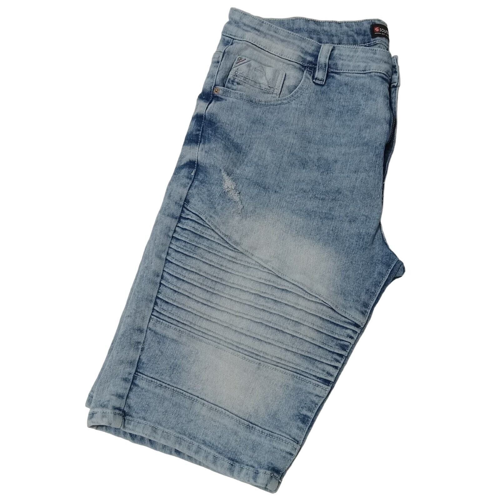 Southpole Vintage Southpole Shorts 36 Men's Blue Denim Jean Biker Slim Size US 36 / EU 52 - 3 Thumbnail
